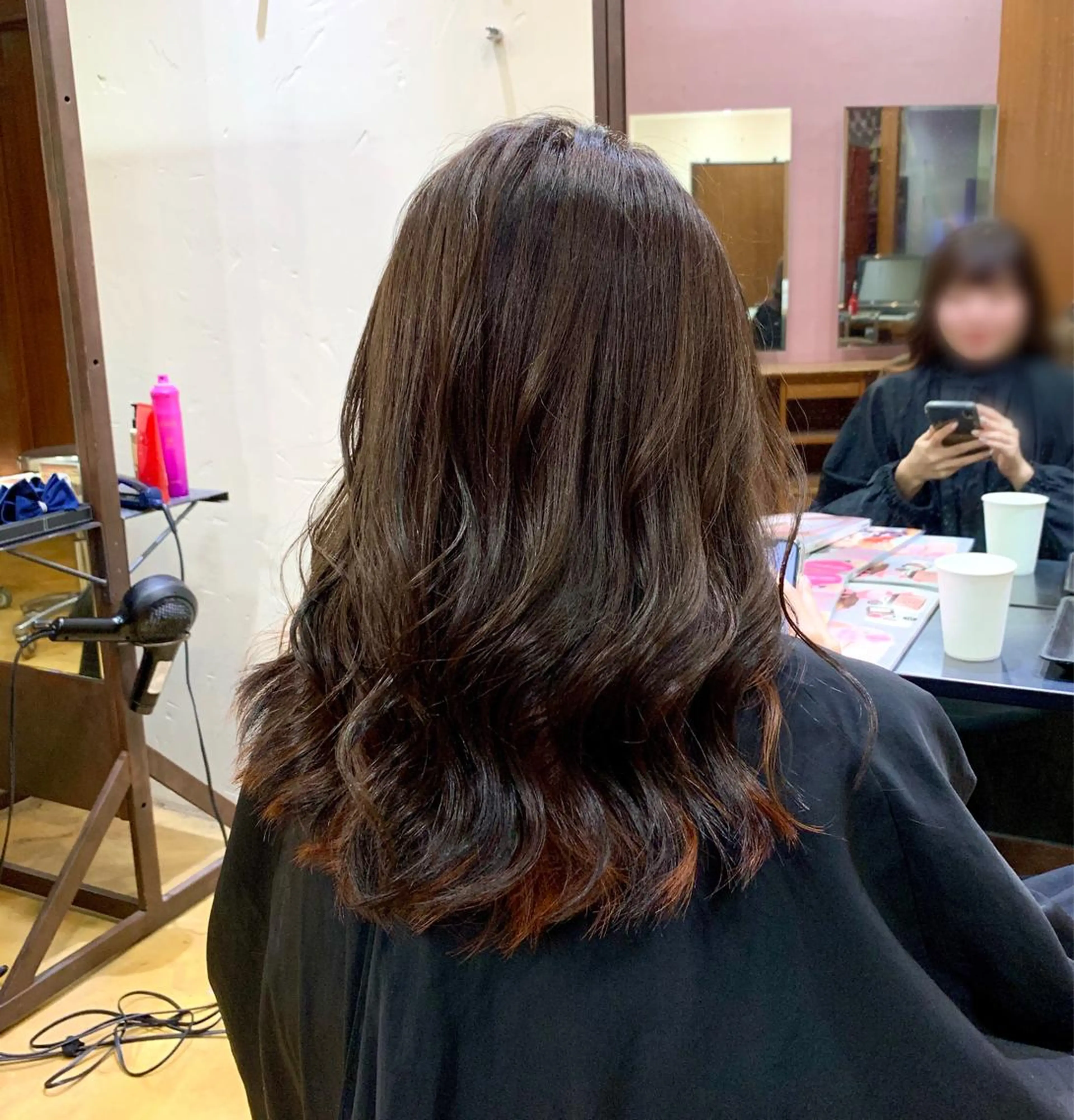 ロング ヘアカラー 韓国レイヤーカット★ 小林大樹のヘアスタイル