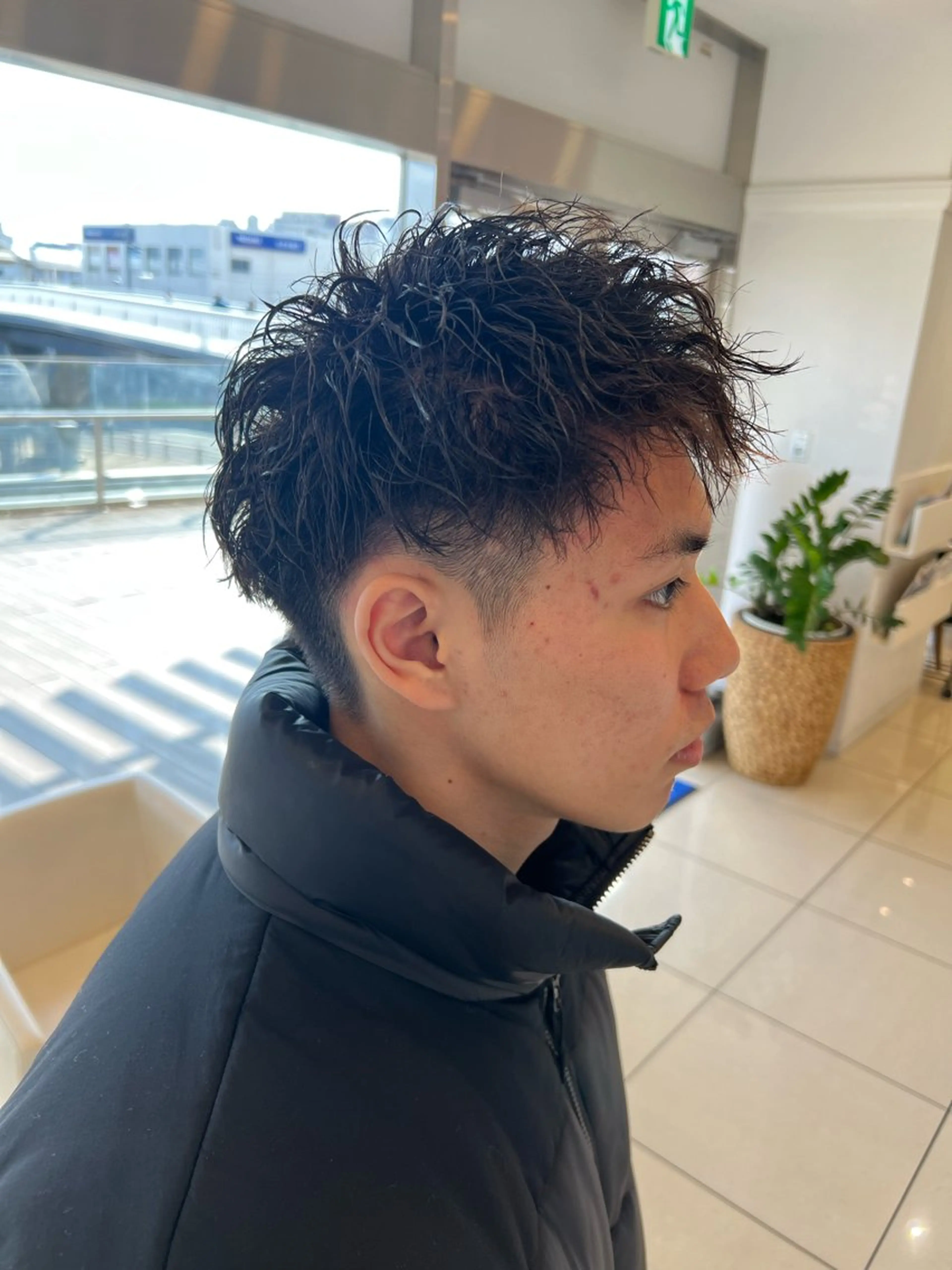 パーマ メンズ カット パーマ 💫副店長💫 篠崎 はやとのヘアスタイル