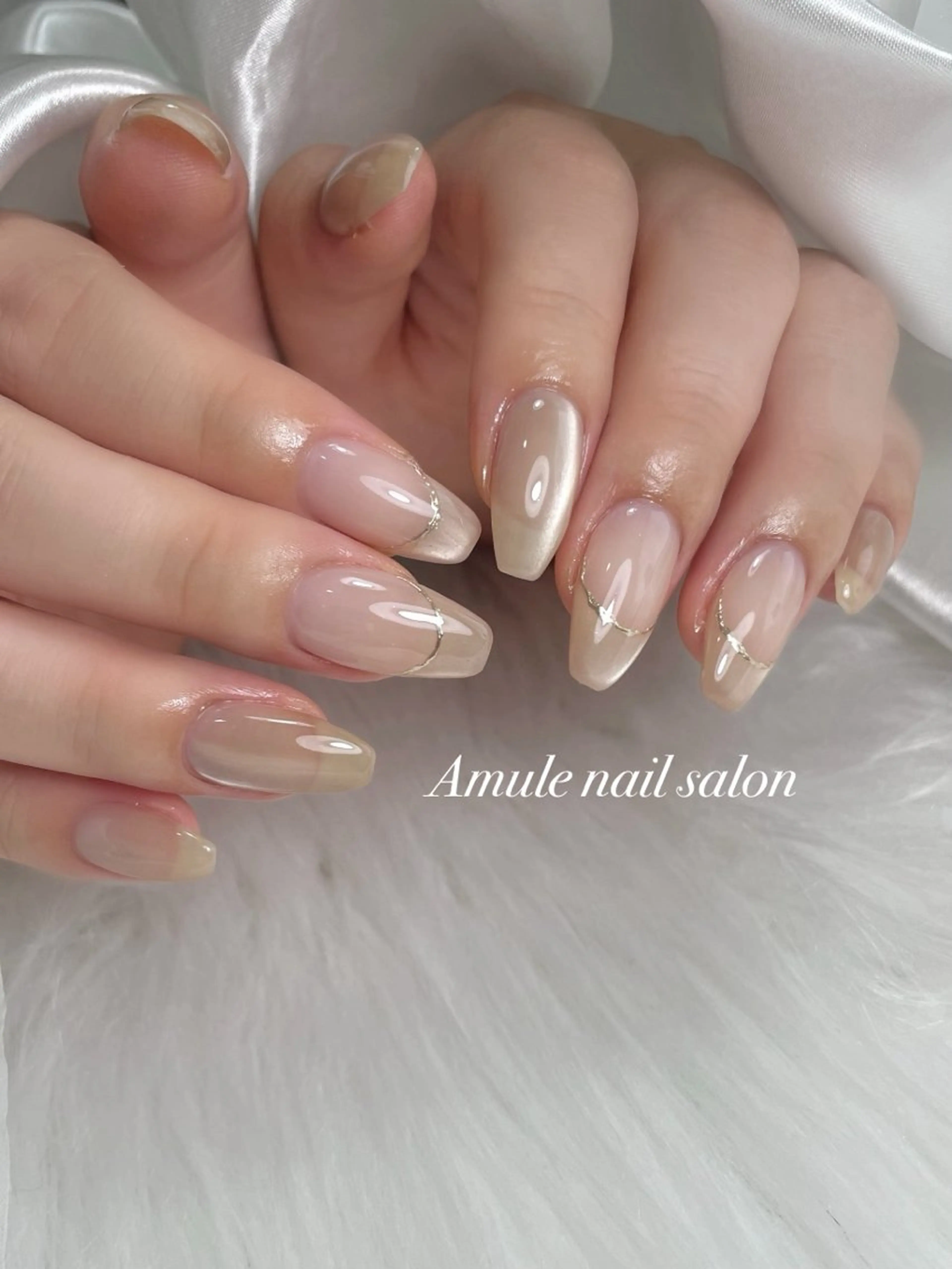 ネイル マグネットネイル ハンドネイル Amule nailsalonのネイルデザイン