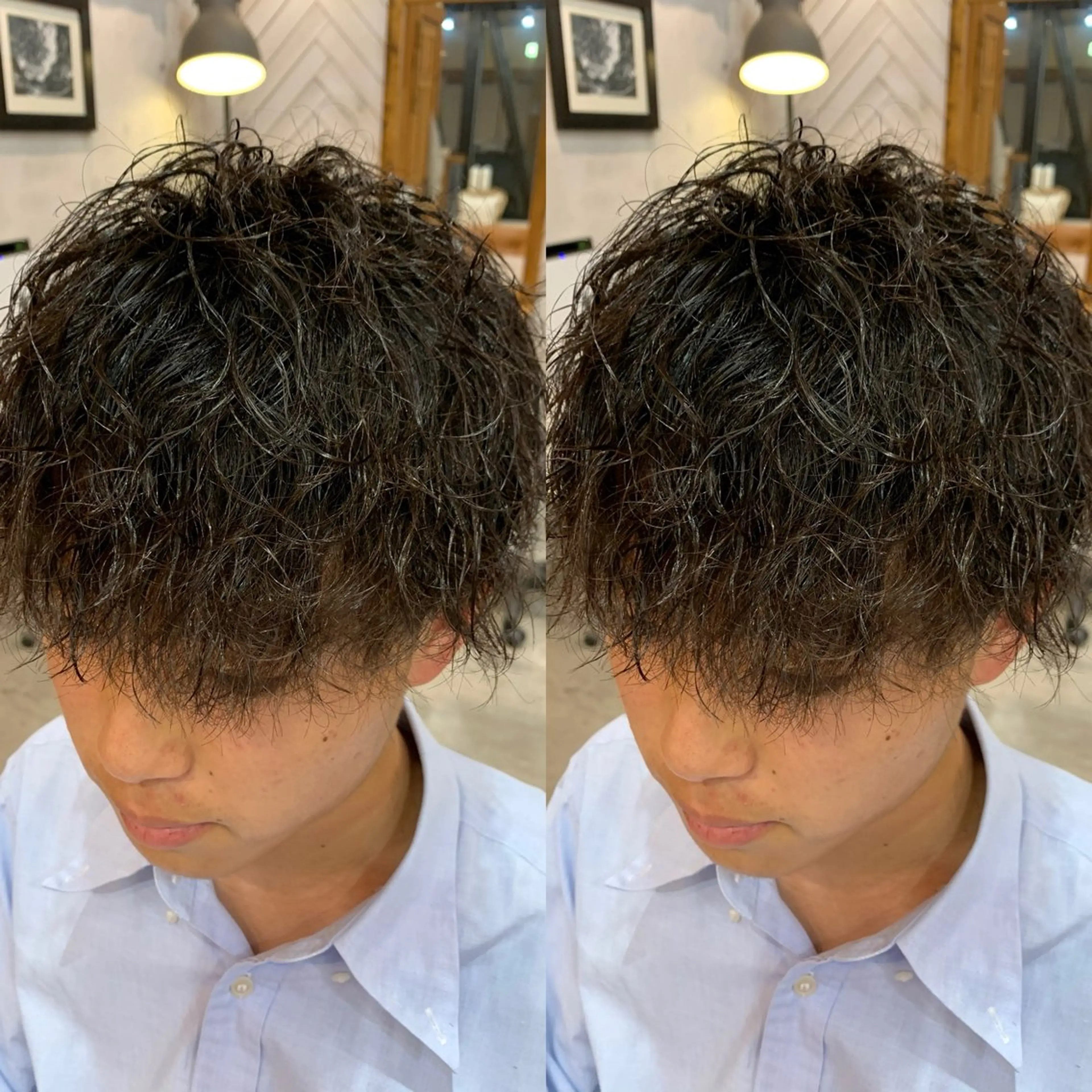 ショート パーマ メンズ カット パーマ トリートメント ヘッドスパ メンズパーマ/ショ ートカット/福井悟朗のヘアスタイル