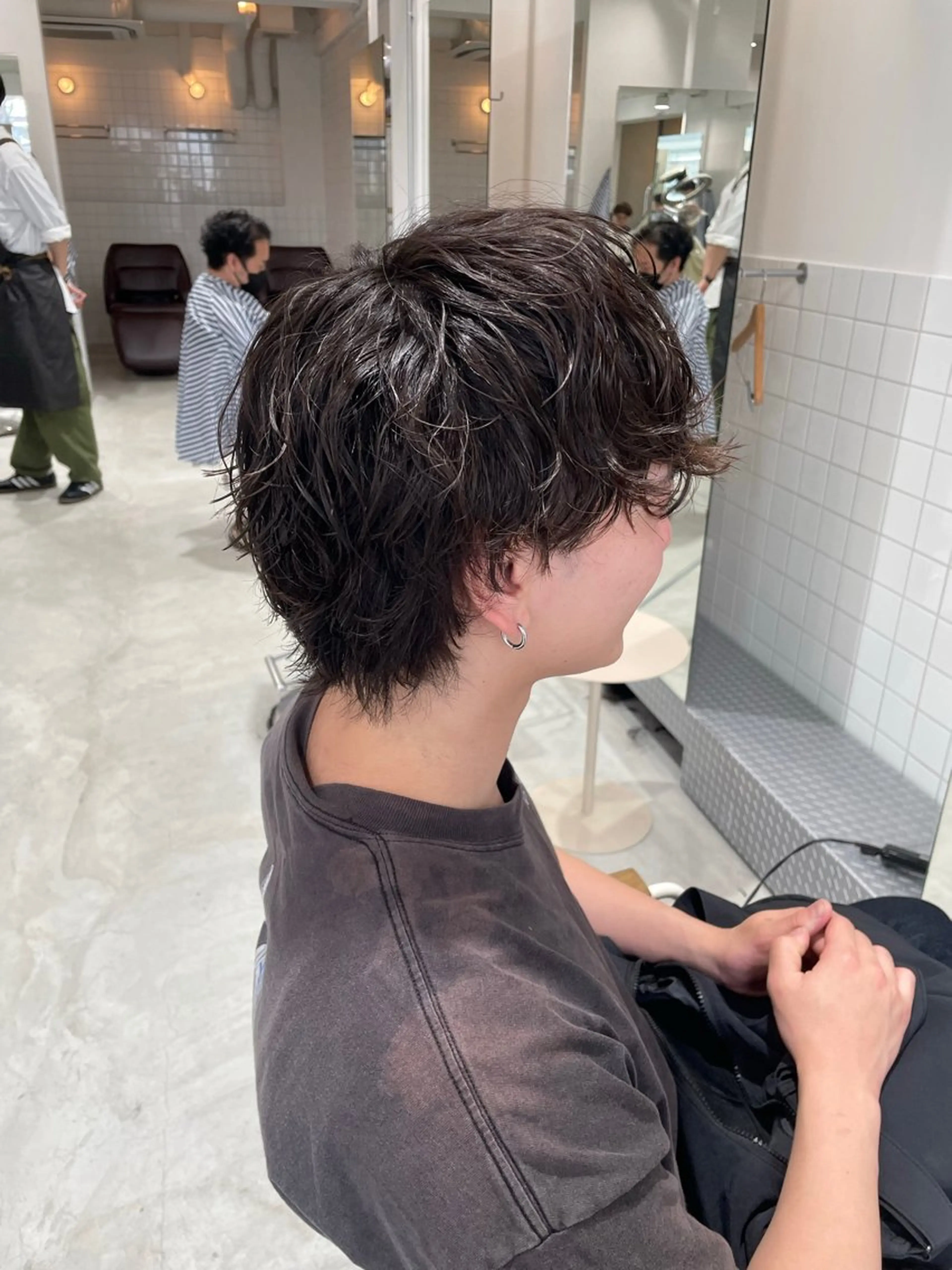 ショート パーマ メンズ メンズパーマ 榎戸 怜真のヘアスタイル