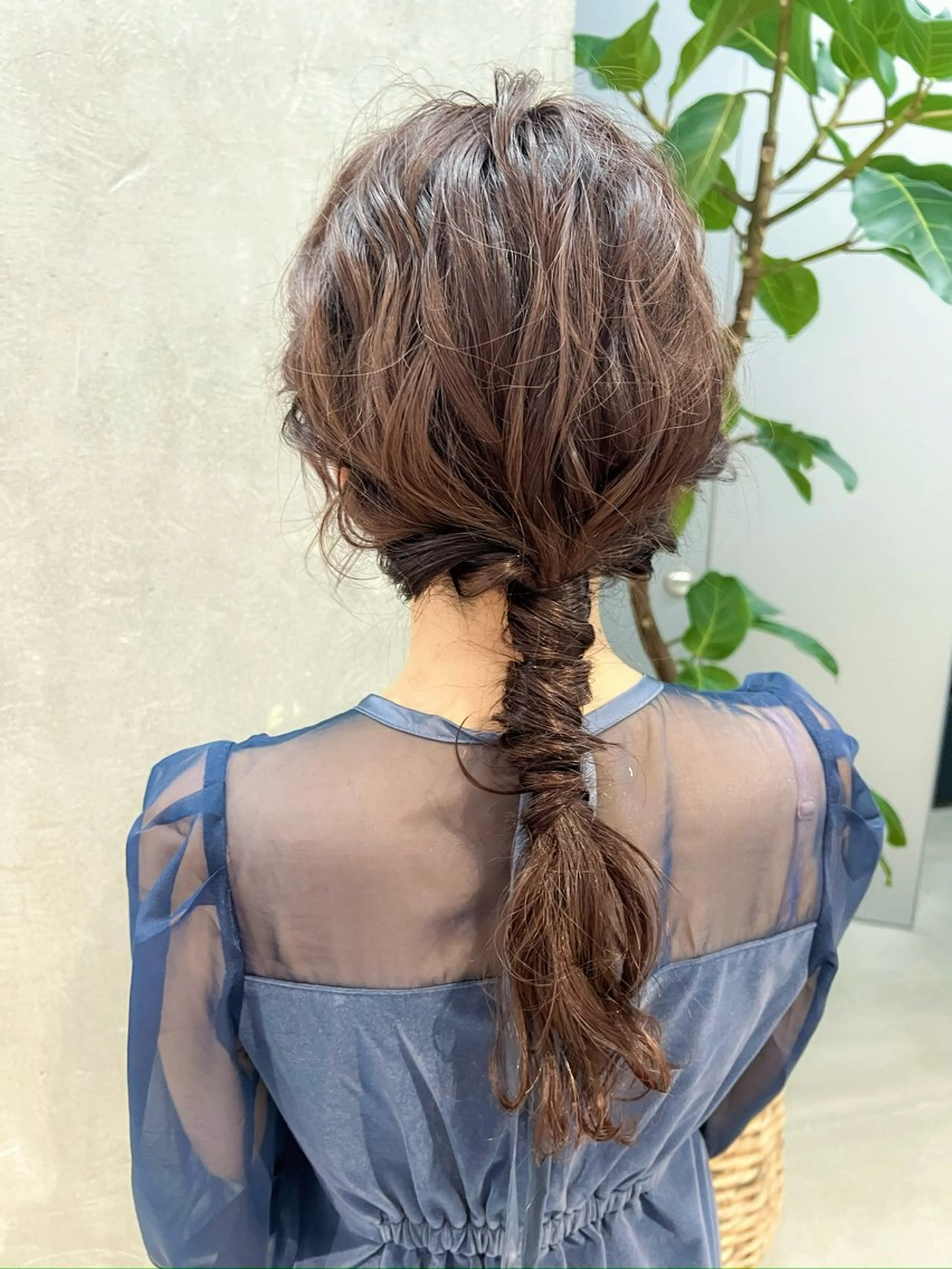 ミディアム ヘアアレンジ 谷町/Le'a /竹原しおなのヘアスタイル