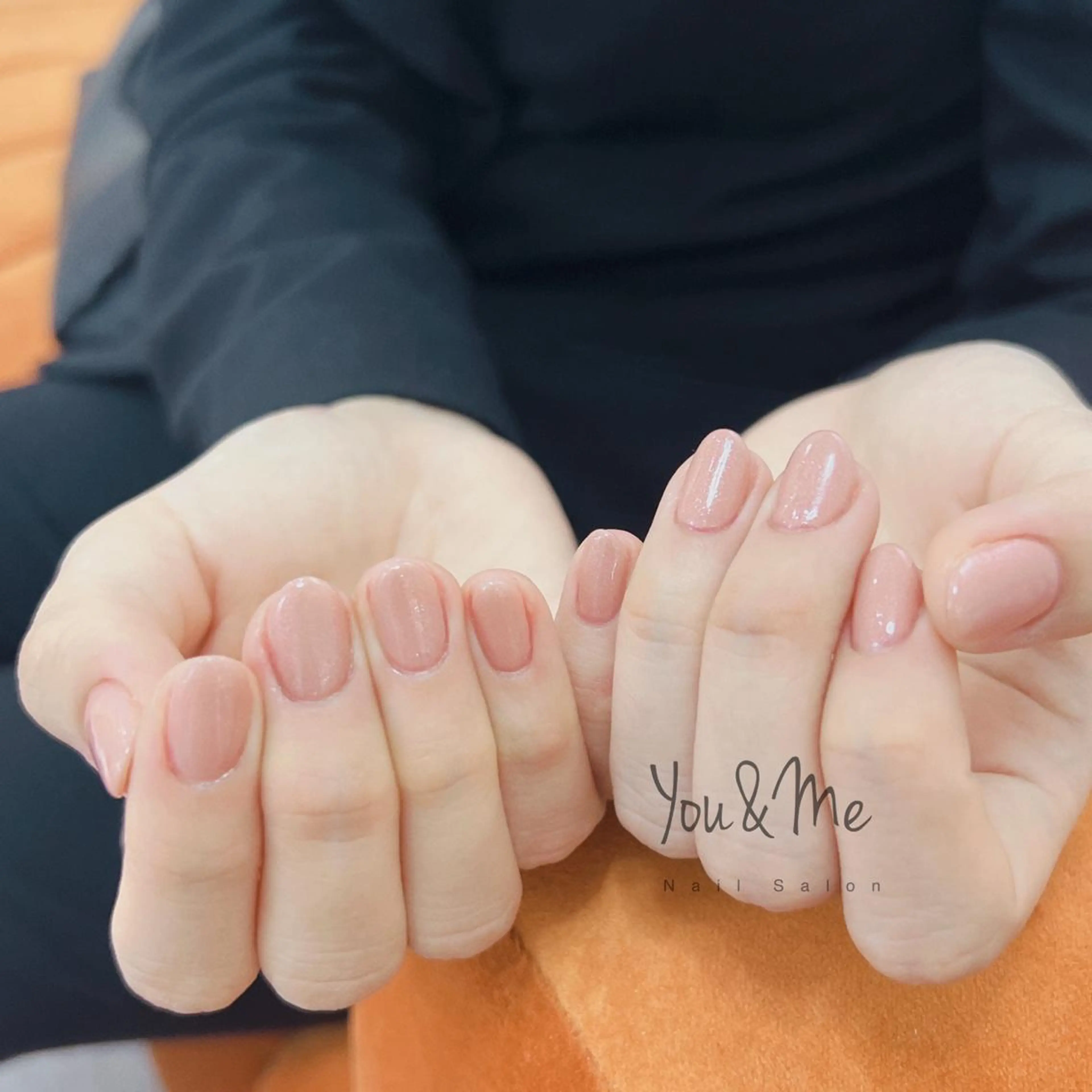 ネイル アートネイル フラッシュネイル フレンチネイル ジェルネイル ガラスフレンチ You&Me Yukiのネイルデザイン