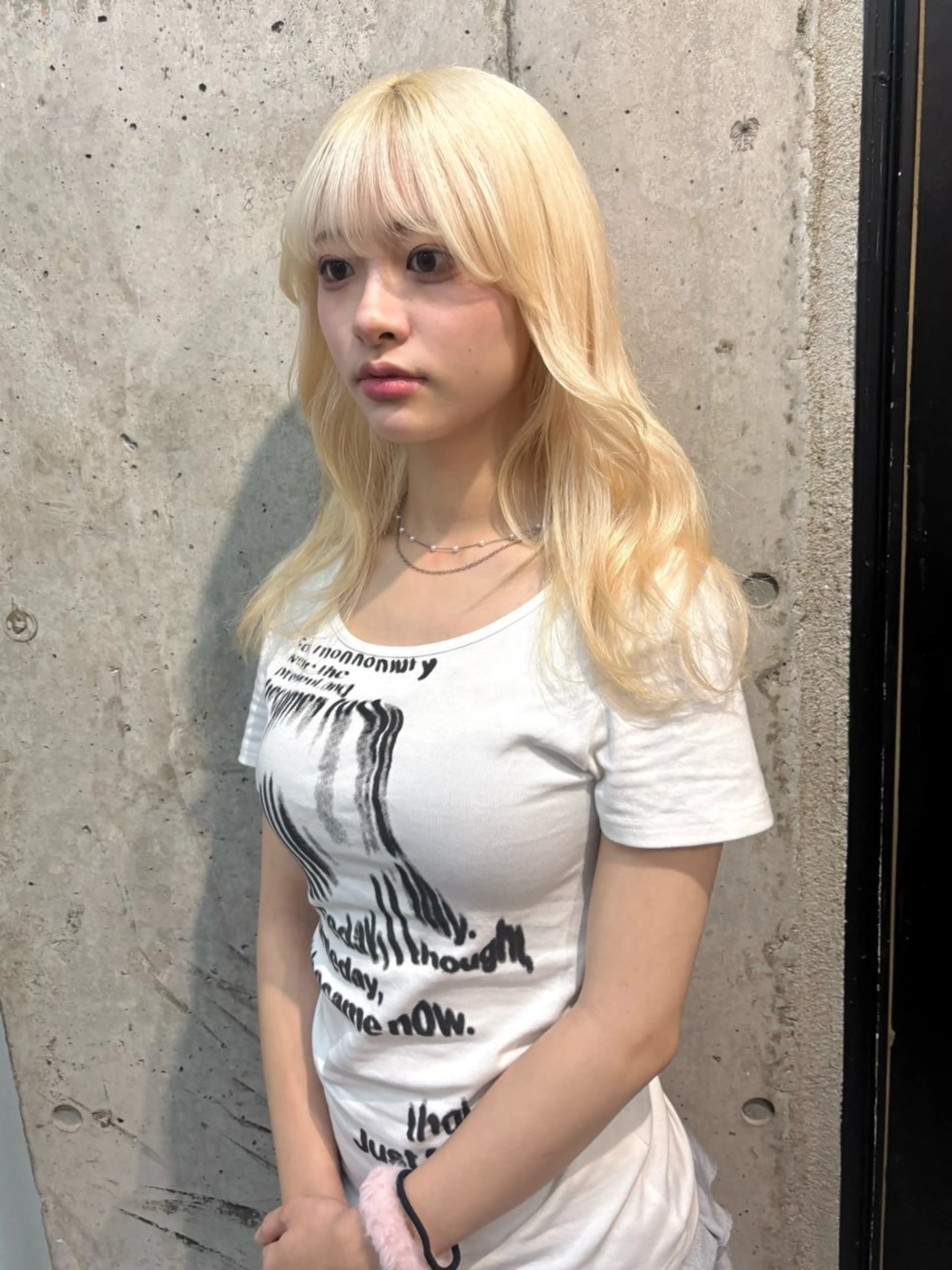 セミロング カラー ブロンド ヘアカラー lani hair salon所属・SHOTO ハイトー ン/ブロンドカラーのヘアスタイル