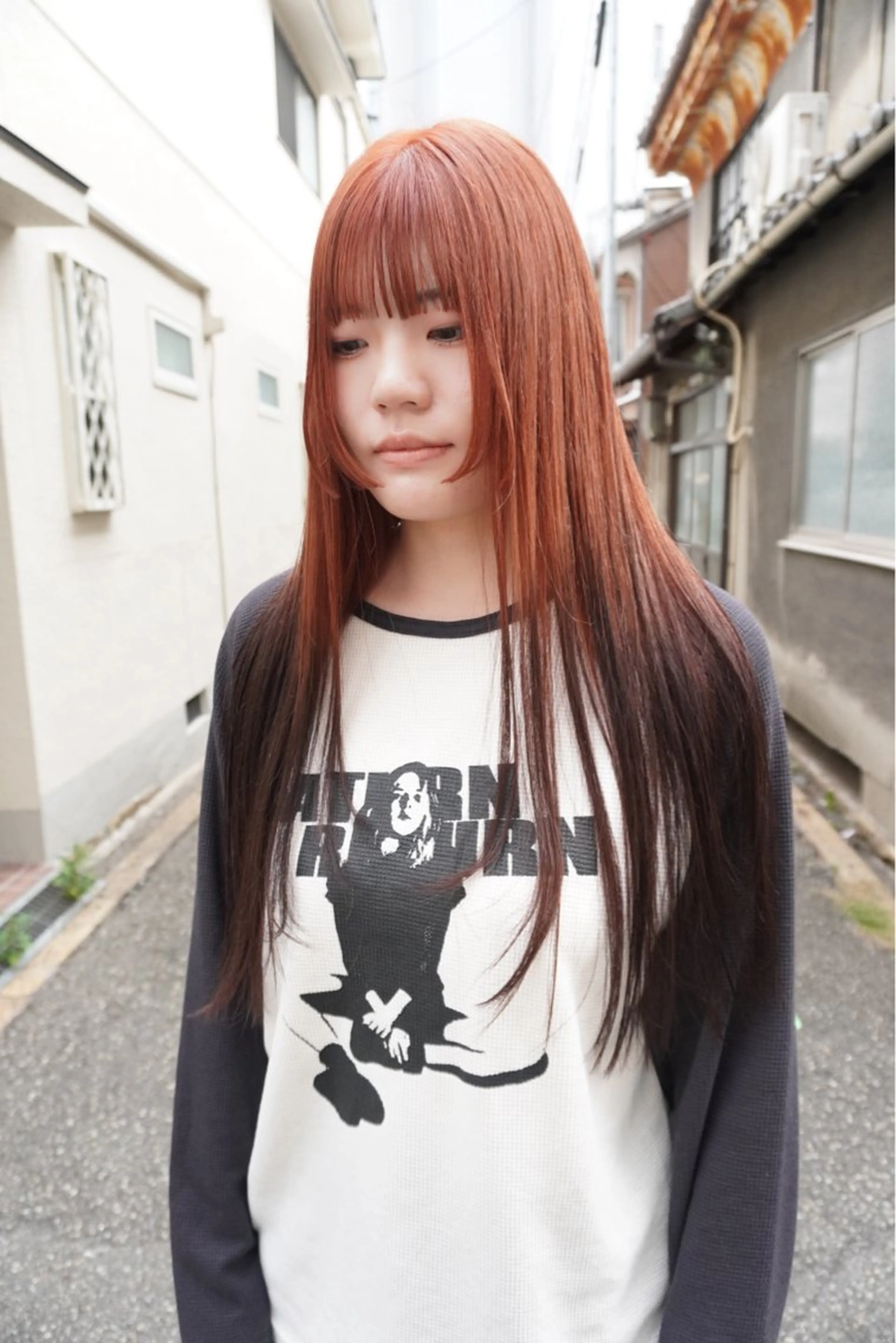 カラー パーマ ヘアアレンジ 髪と音処　マトぺ所属・デザインカラー/ボブ ブリーチカラー/ユリのヘアスタイル