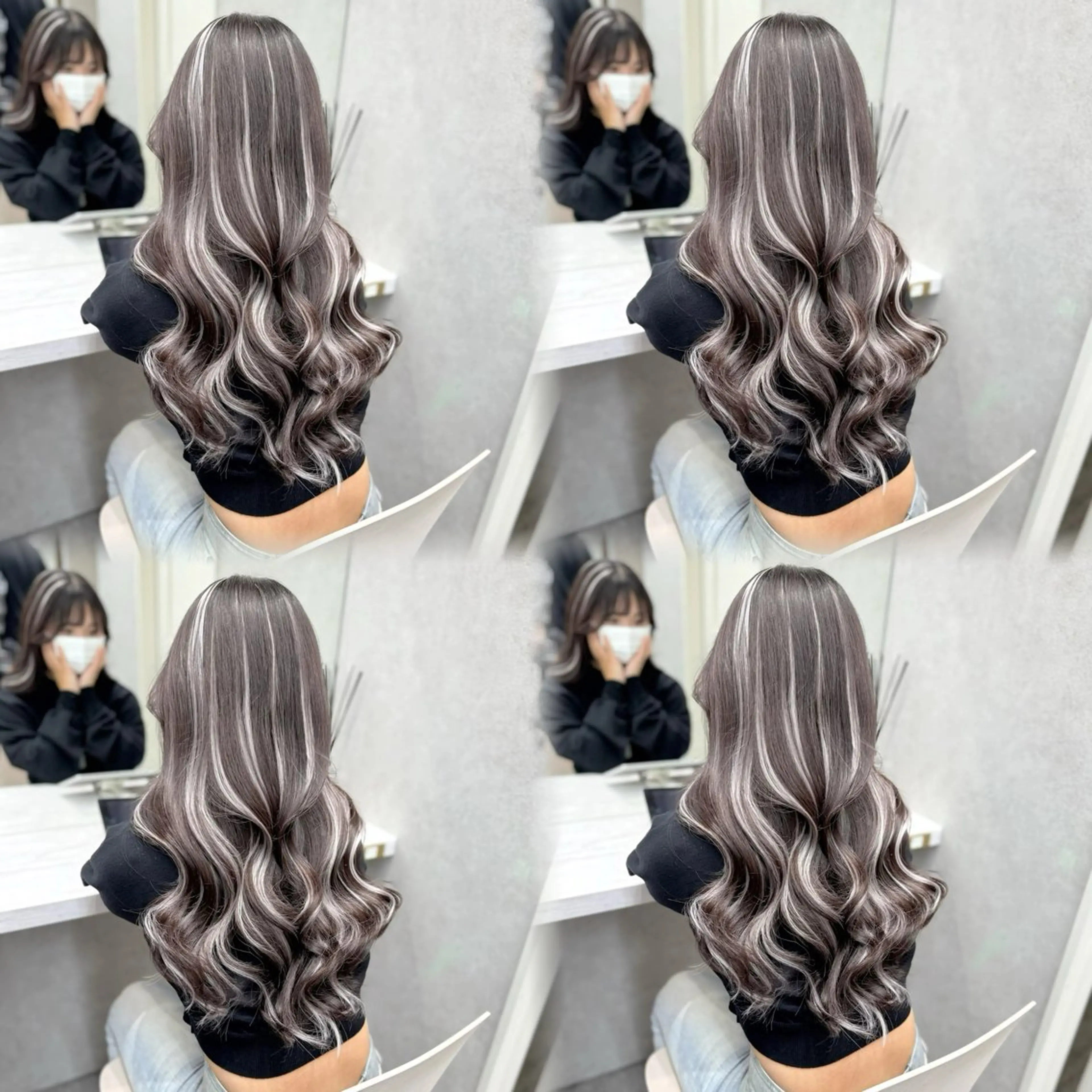 ロング ヘアカラー 璃 音のヘアスタイル