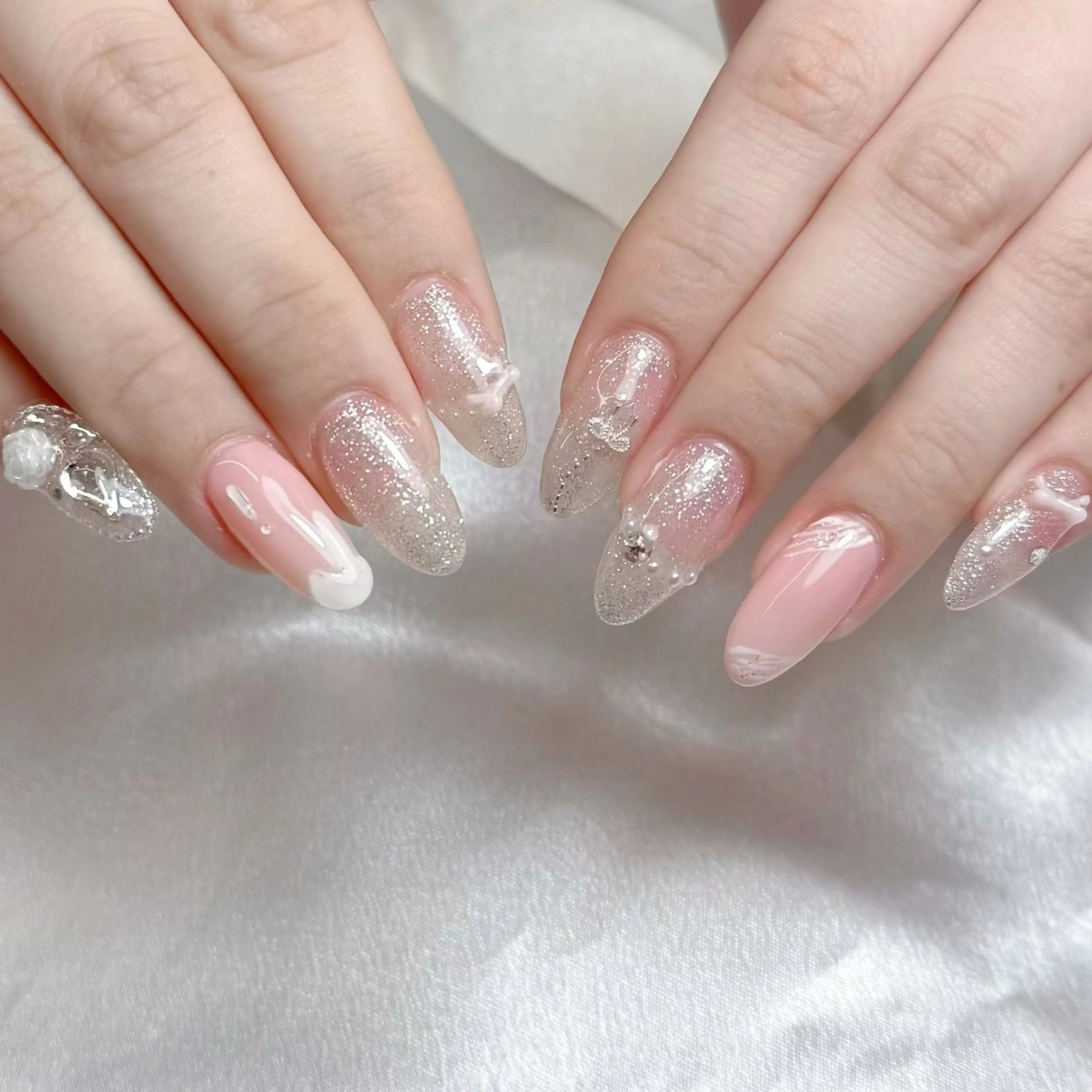 ネイル ハンドネイル mau🩵nail 堺筋本町｜心斎橋のネイルデザイン
