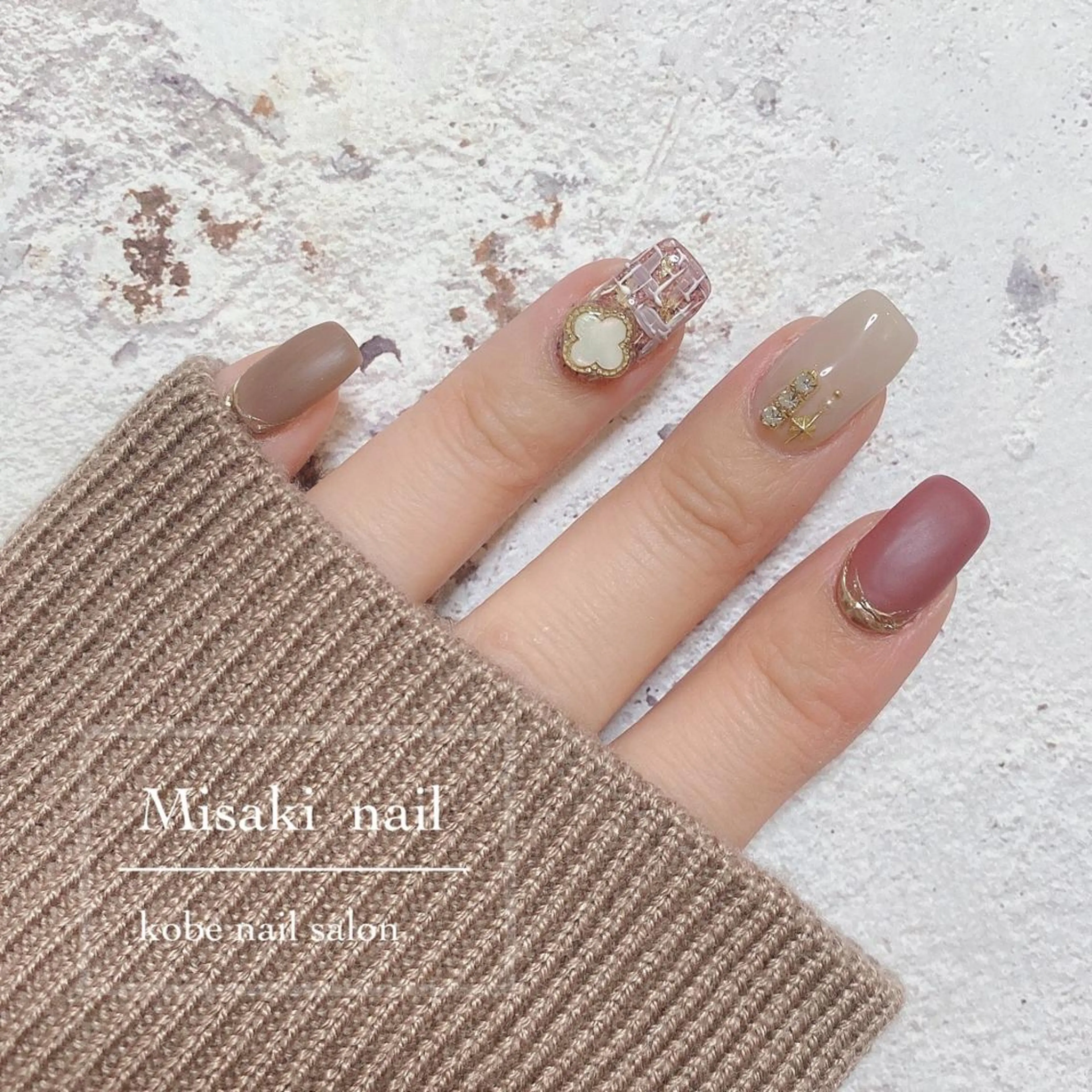 ネイル 韓国ネイル ワンホンネイル ハンドネイル nailsalon miinailsのネイルデザイン