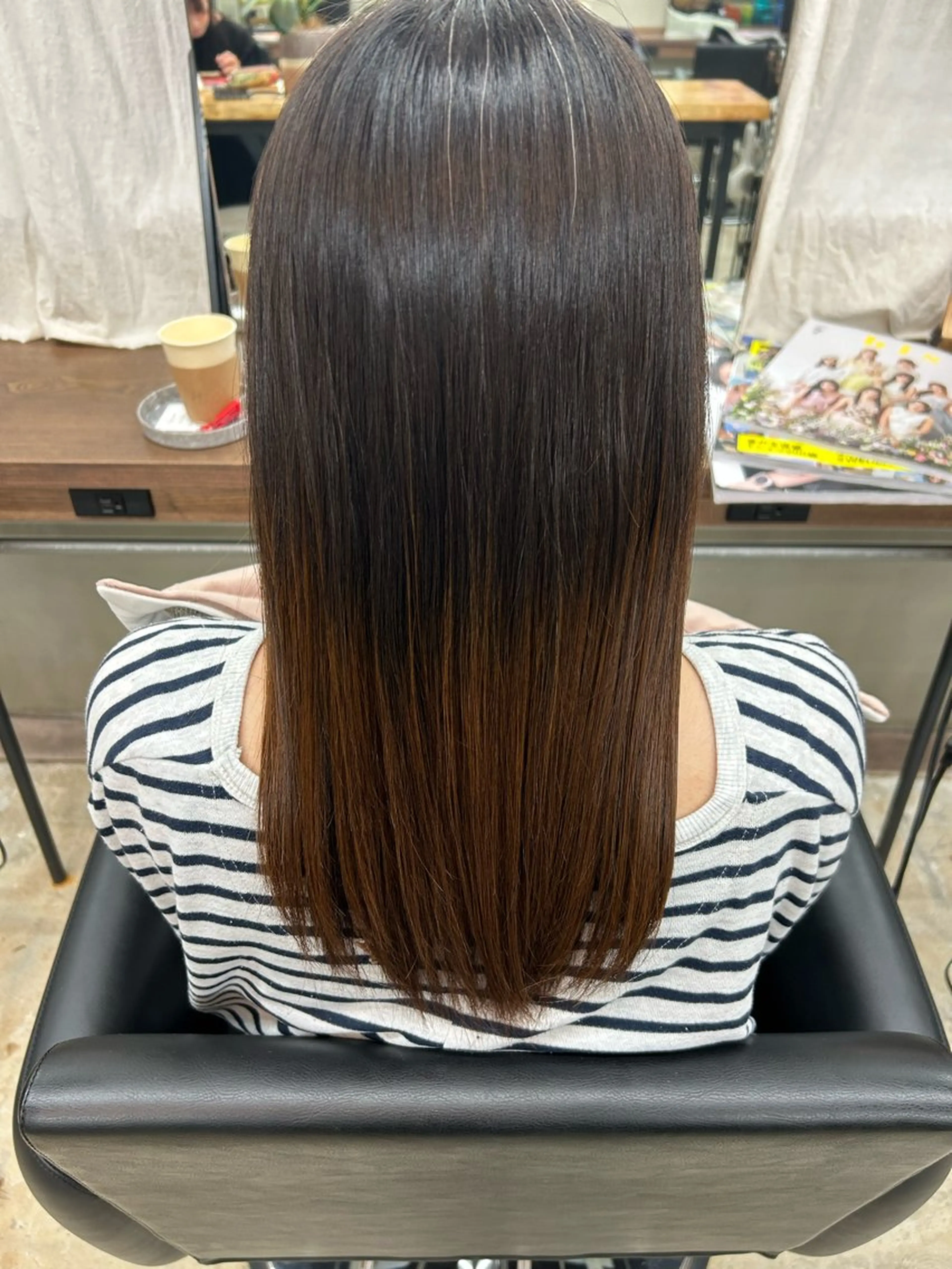 カット 縮毛矯正 トリートメント オリーブ/ ナカミネアキナのヘアスタイル