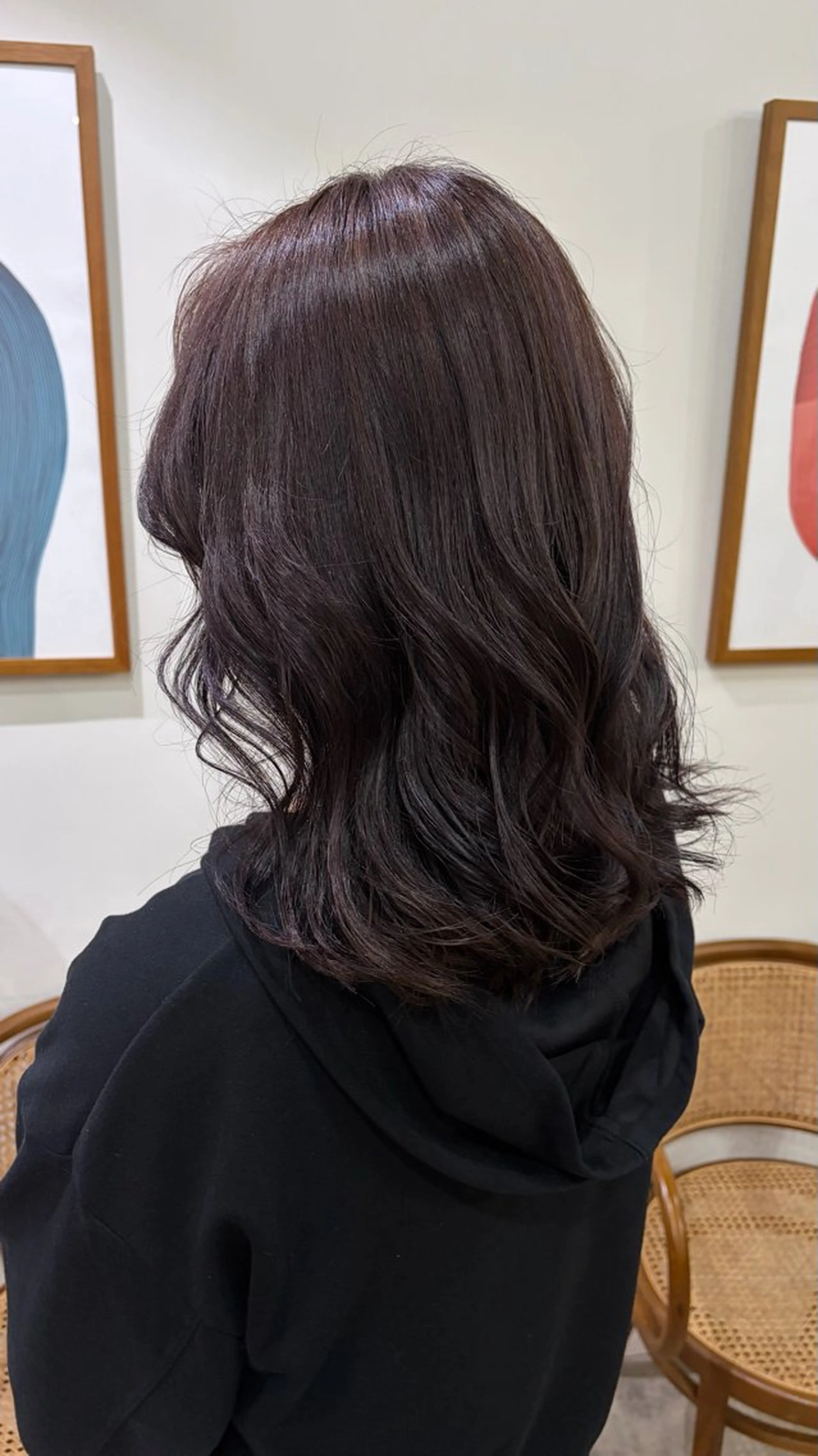 カラー グレージュ ラベンダーカラー ラベンダーグレージュ ラベンダーグレー ヘアカラー GRAND所属・honoka uemuraのヘアスタイル