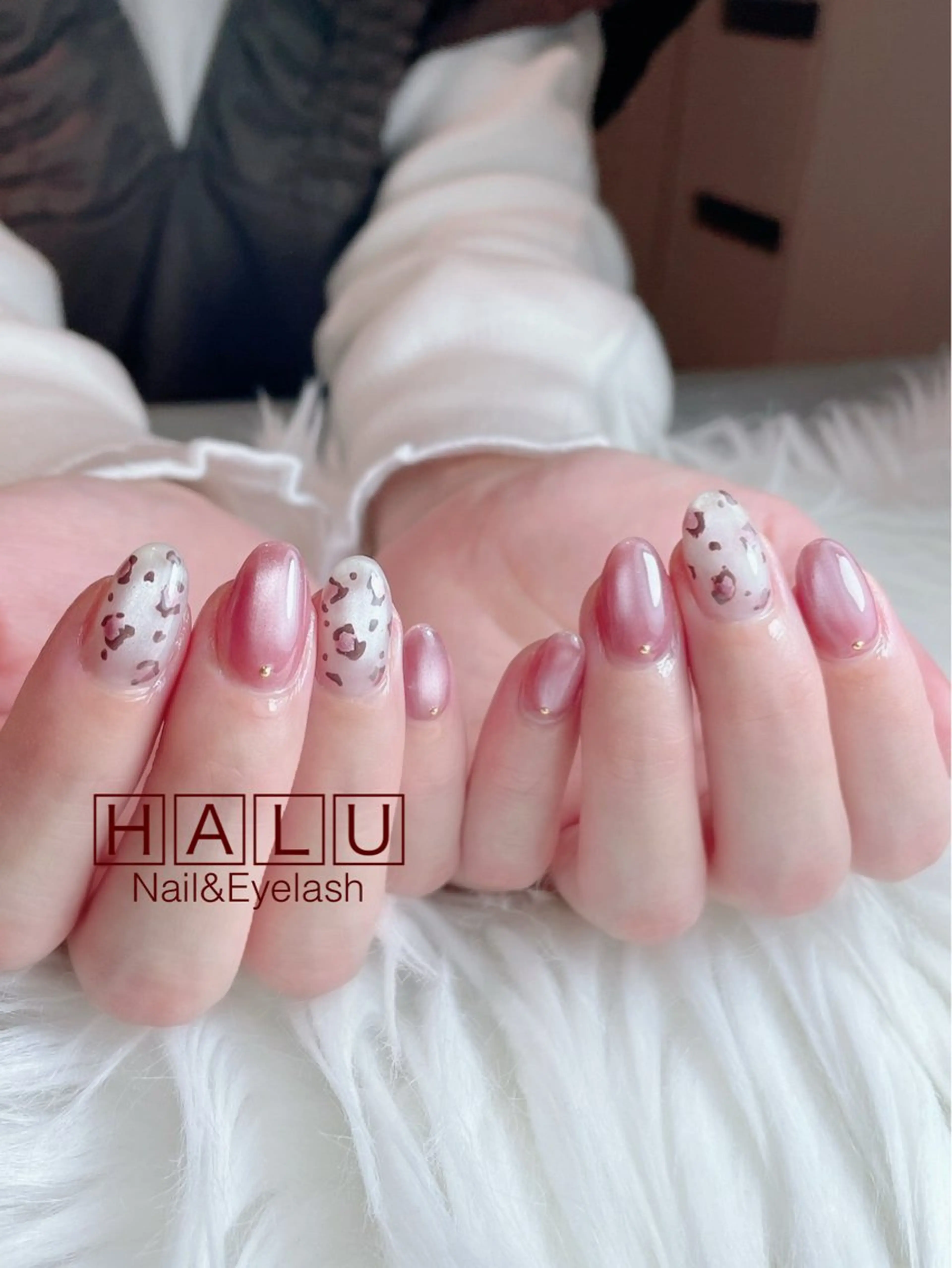 ネイル ピンク ハンドネイル フットネイル HALU ハルのネイルデザイン