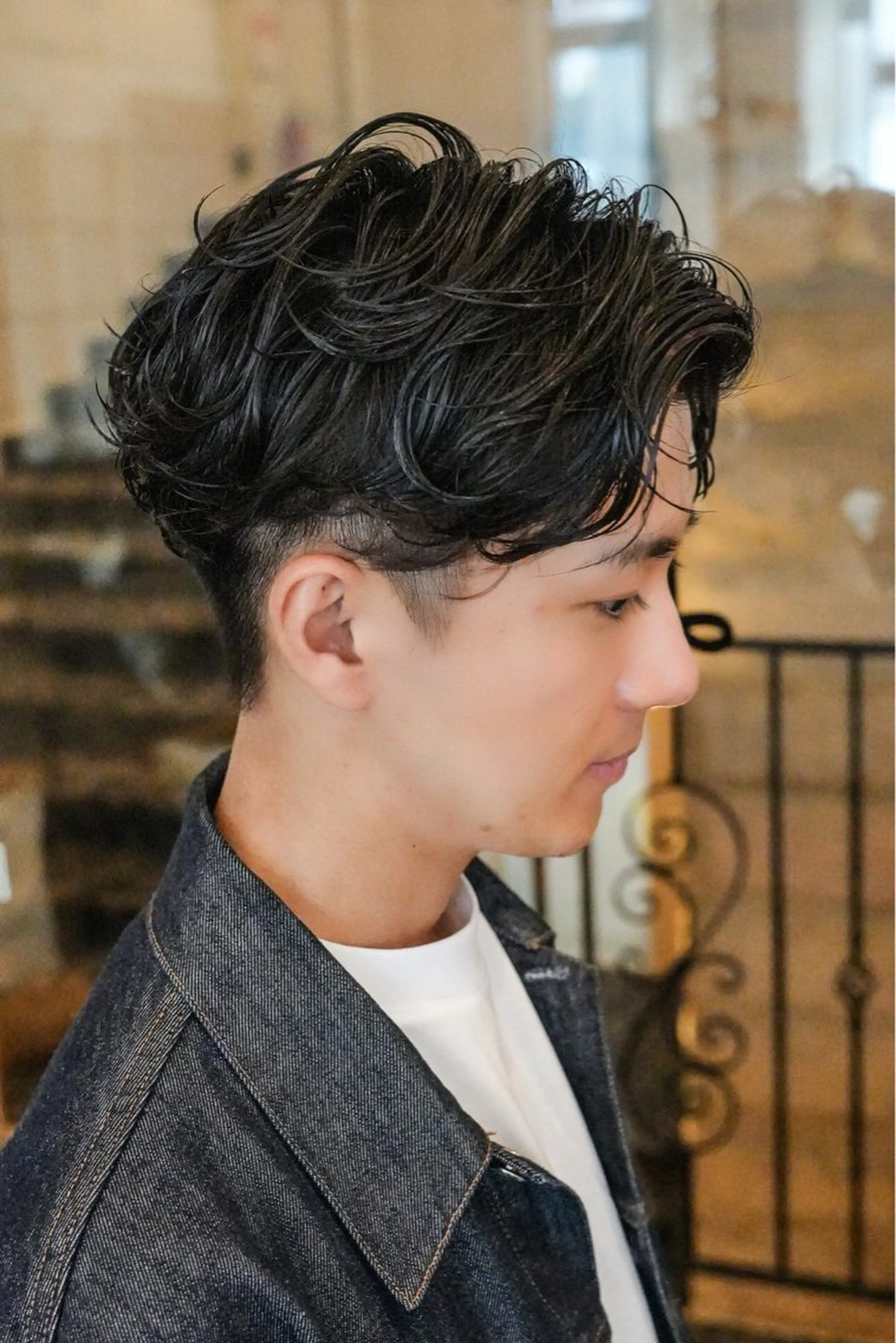 メンズカット＋ニュアンスパーマ　江坂駅徒歩5分【ミニモ限定】の写真