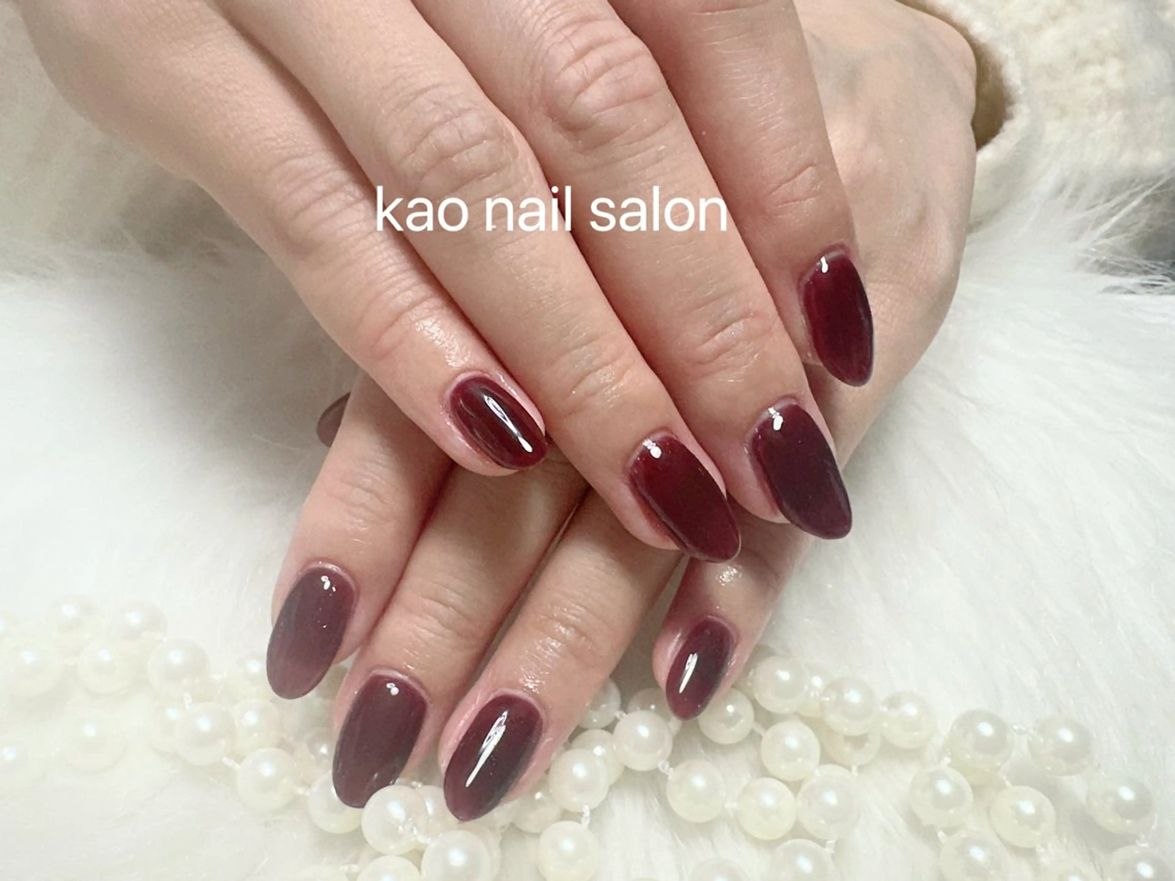 ネイル ハンドネイル kao nail マグネット/長さだしのネイルデザイン