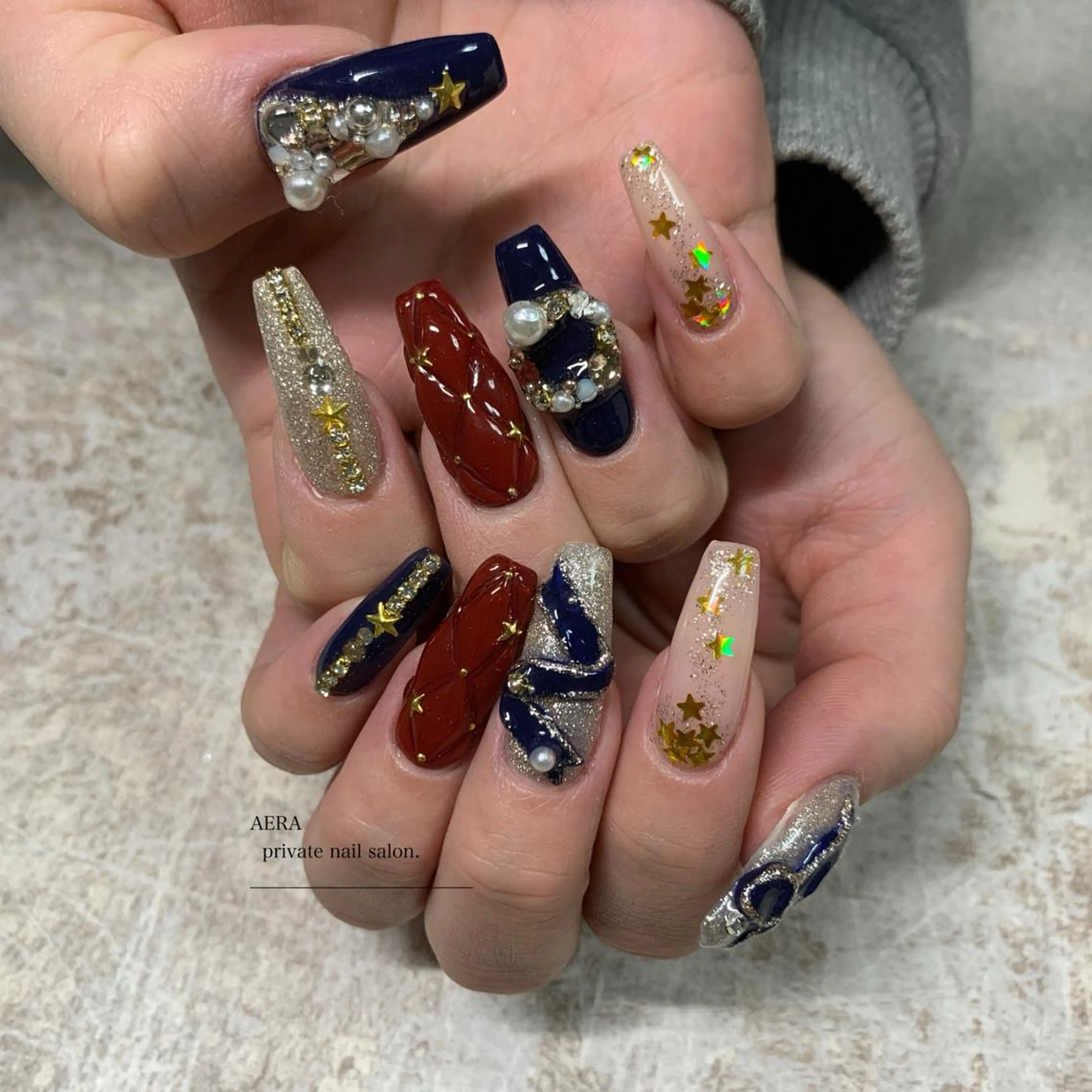 ネイル AERA nail shino🐱⸝꙳のネイルデザイン