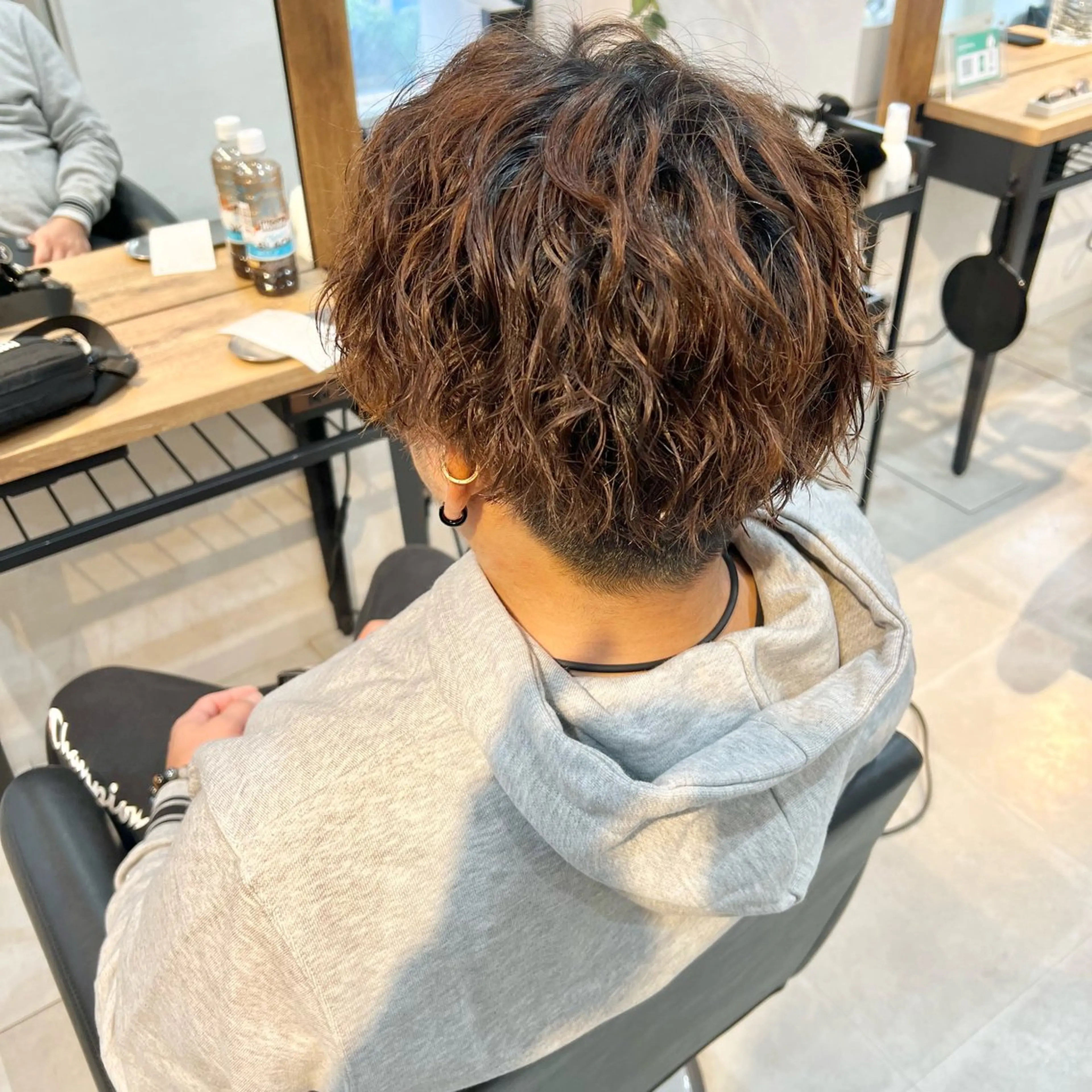 パーマ メンズ メンズパーマ カット パーマ ヘッドスパ hair salon  N所属・透明感カラー/艶髪 🌷ちばなお🌷のヘアスタイル