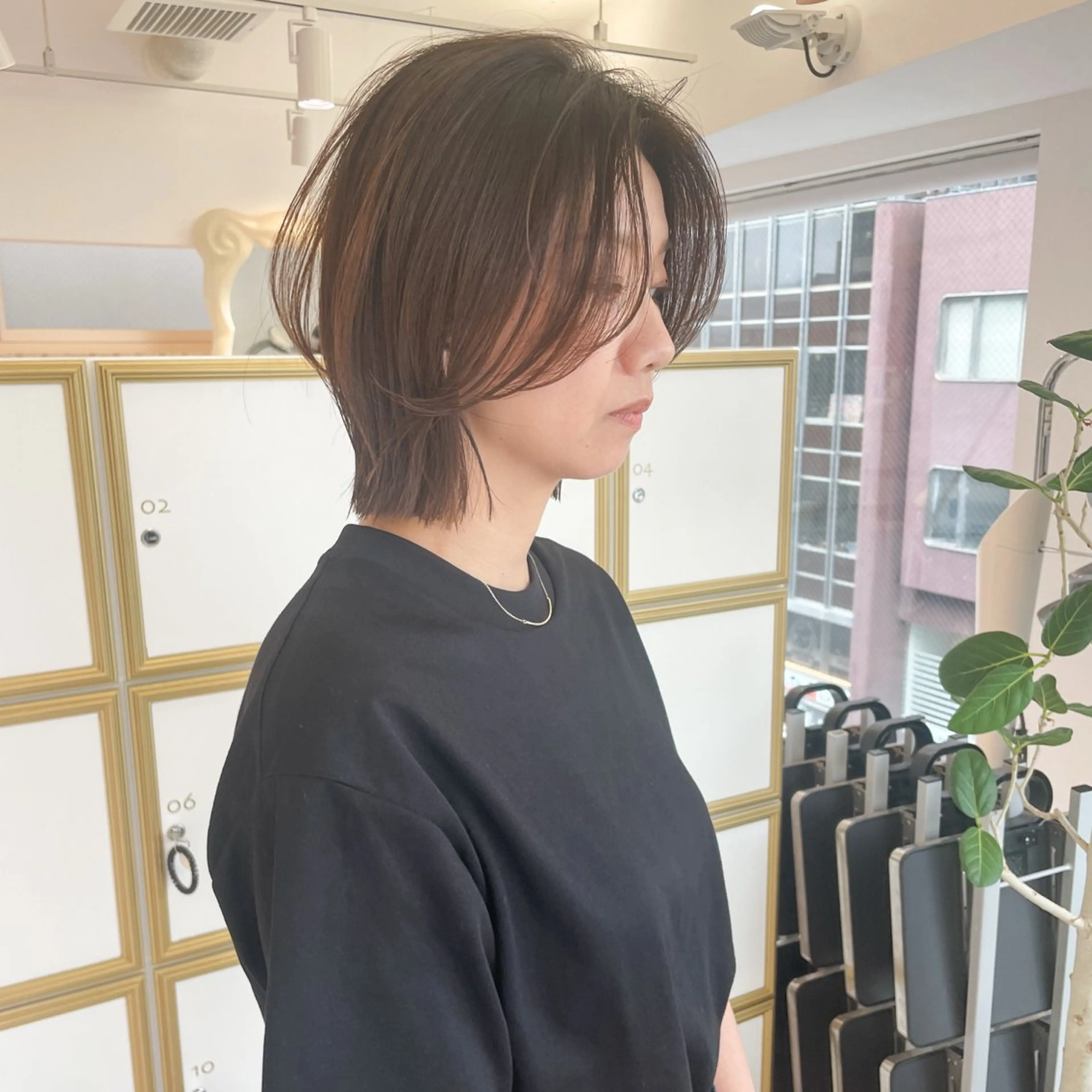 ミディアム ボブレイヤー ボブ レイヤーカット 似合わせヘア🤍 面田法子のヘアスタイル