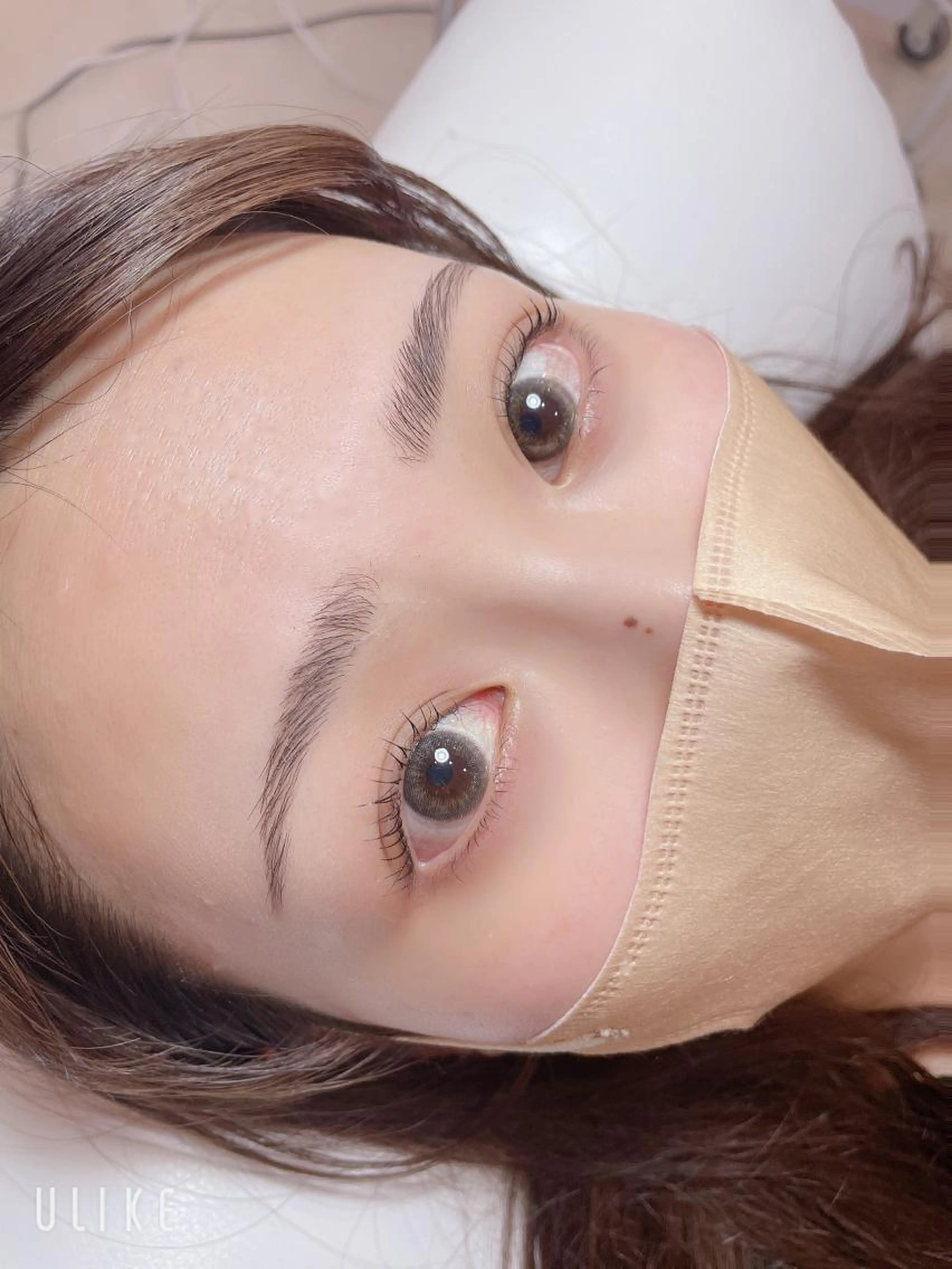 似合わせまつ毛パーマ+アイブロウwax🍑🙄の写真