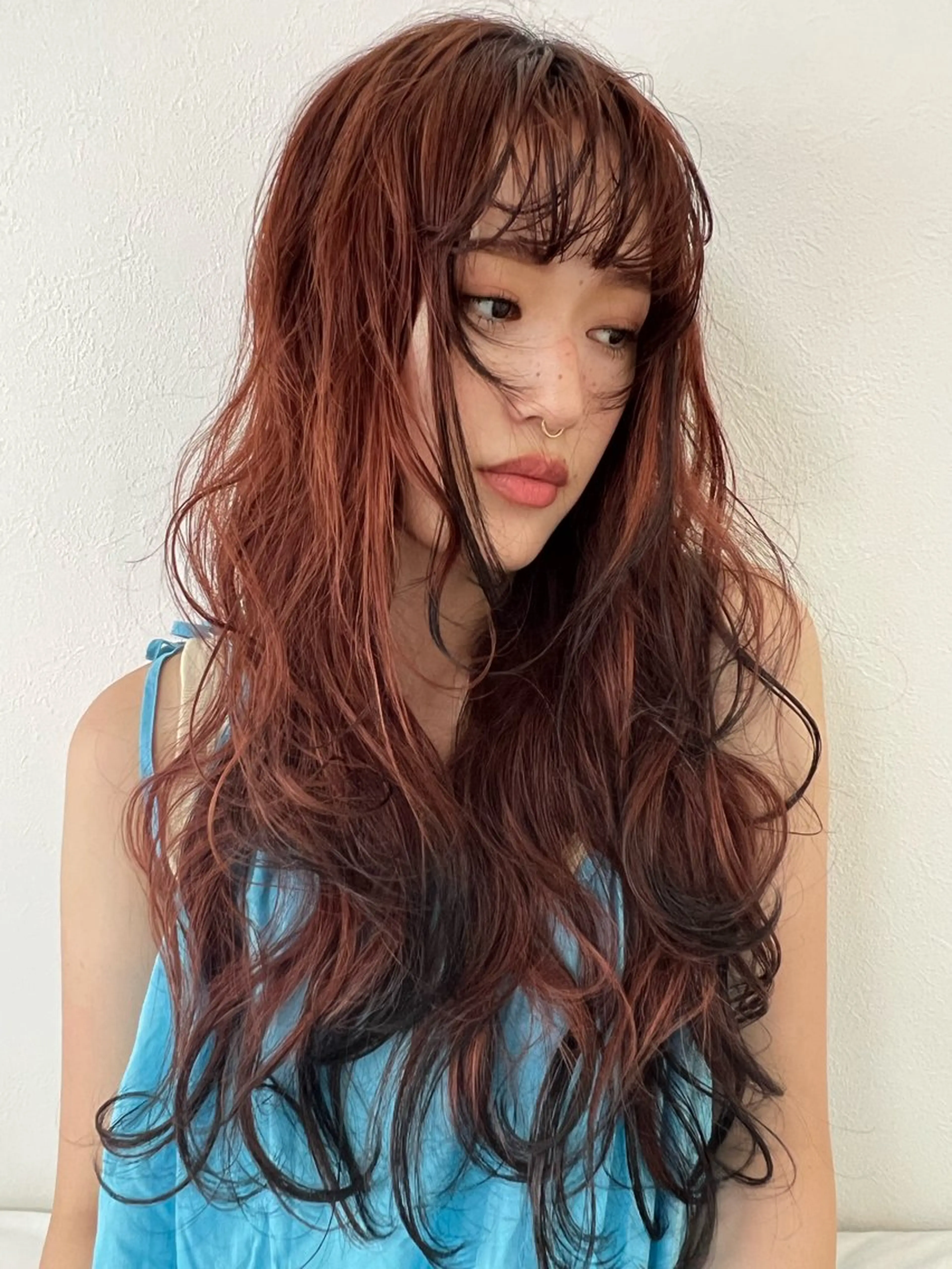 ロング カラー ROZAgerme 落海一花🦋のヘアスタイル