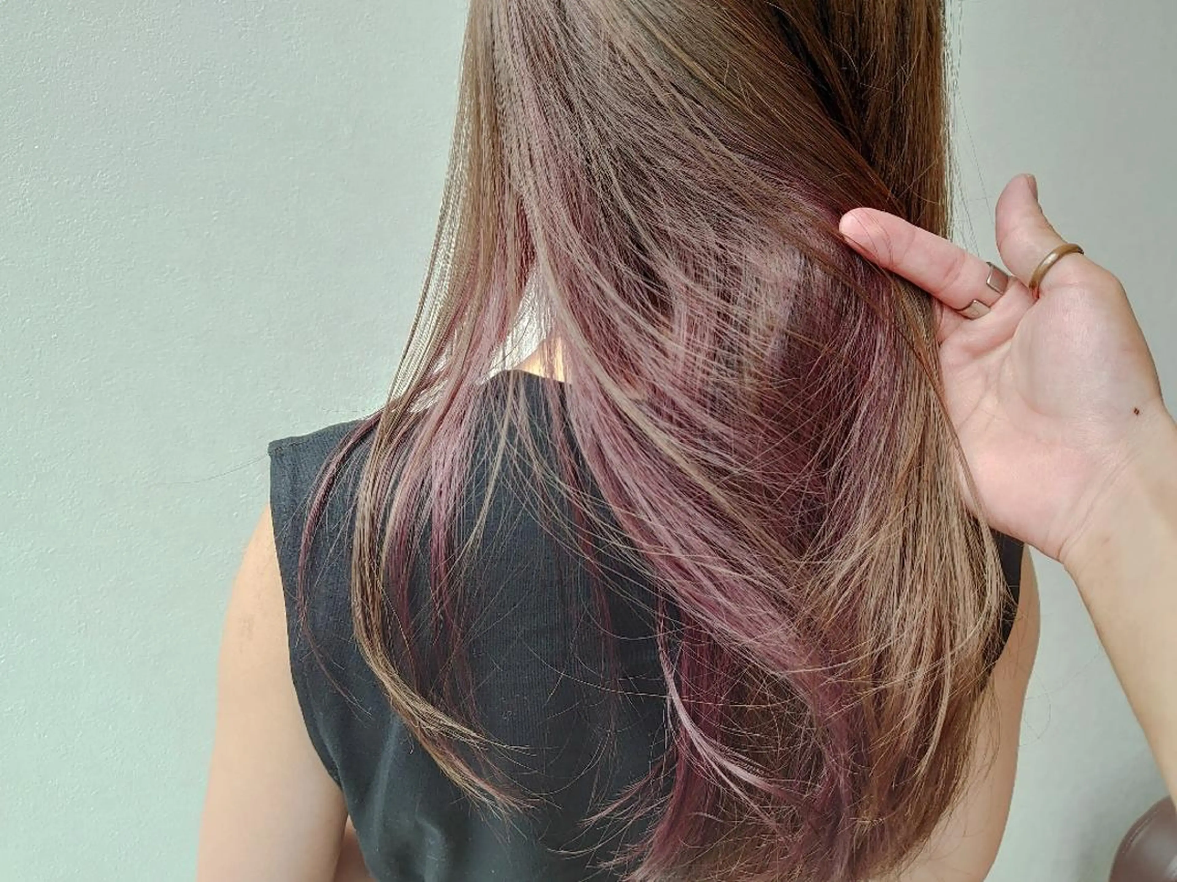 カラー セミロング ヘアカラー 髪質改善/ブリーチ 田代 龍我のヘアスタイル