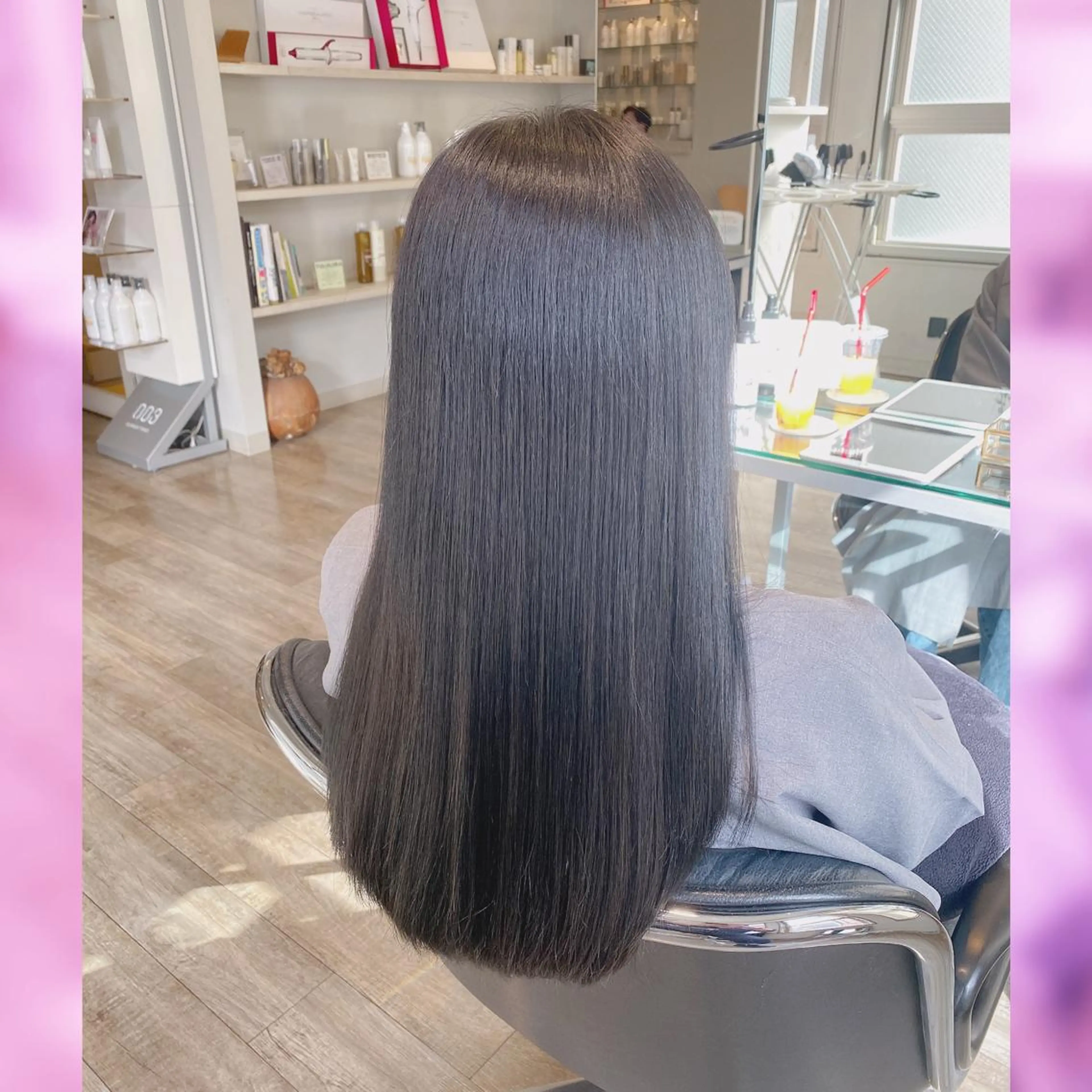 セミロング パーマ・レイヤー 髪質改善・TANIのヘアスタイル