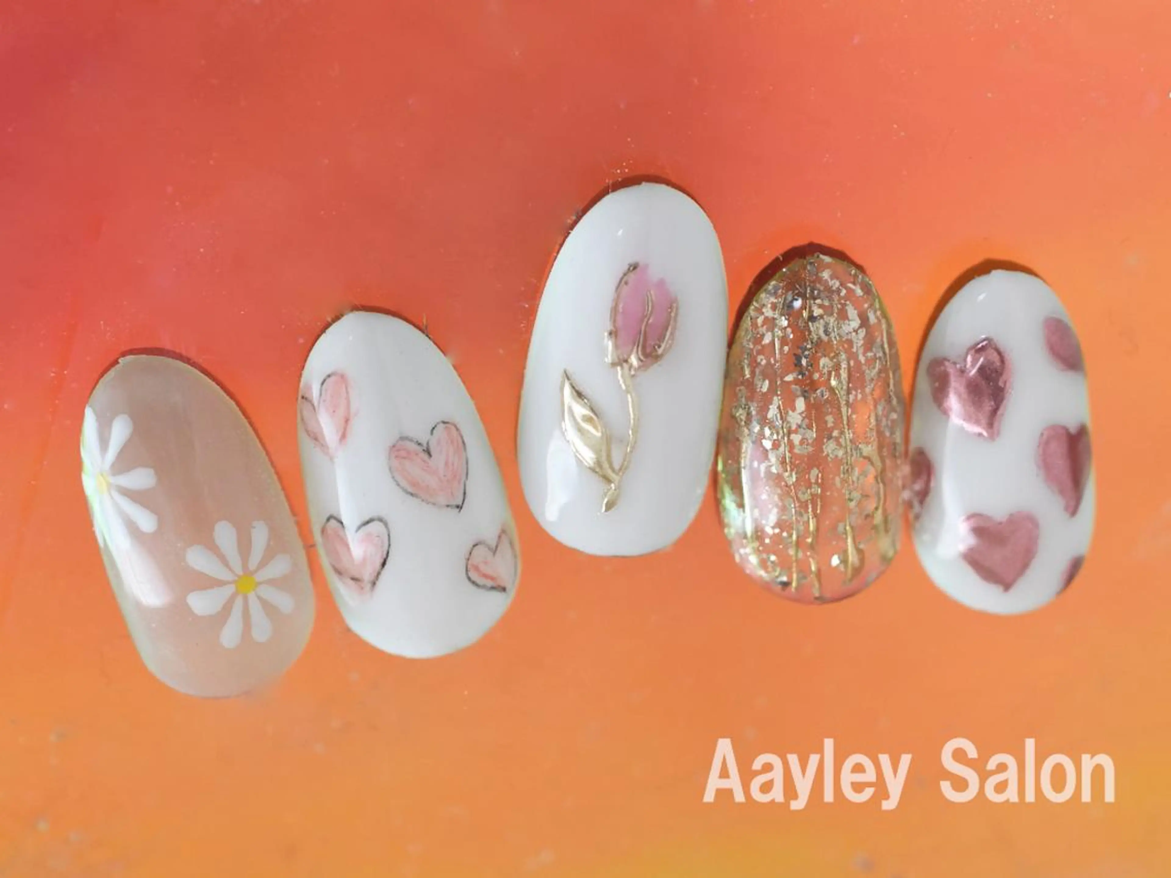 ショート カラー ネイル Aayley(アイリー)Salon所属・Aayley アイリ―サロンのネイルデザイン