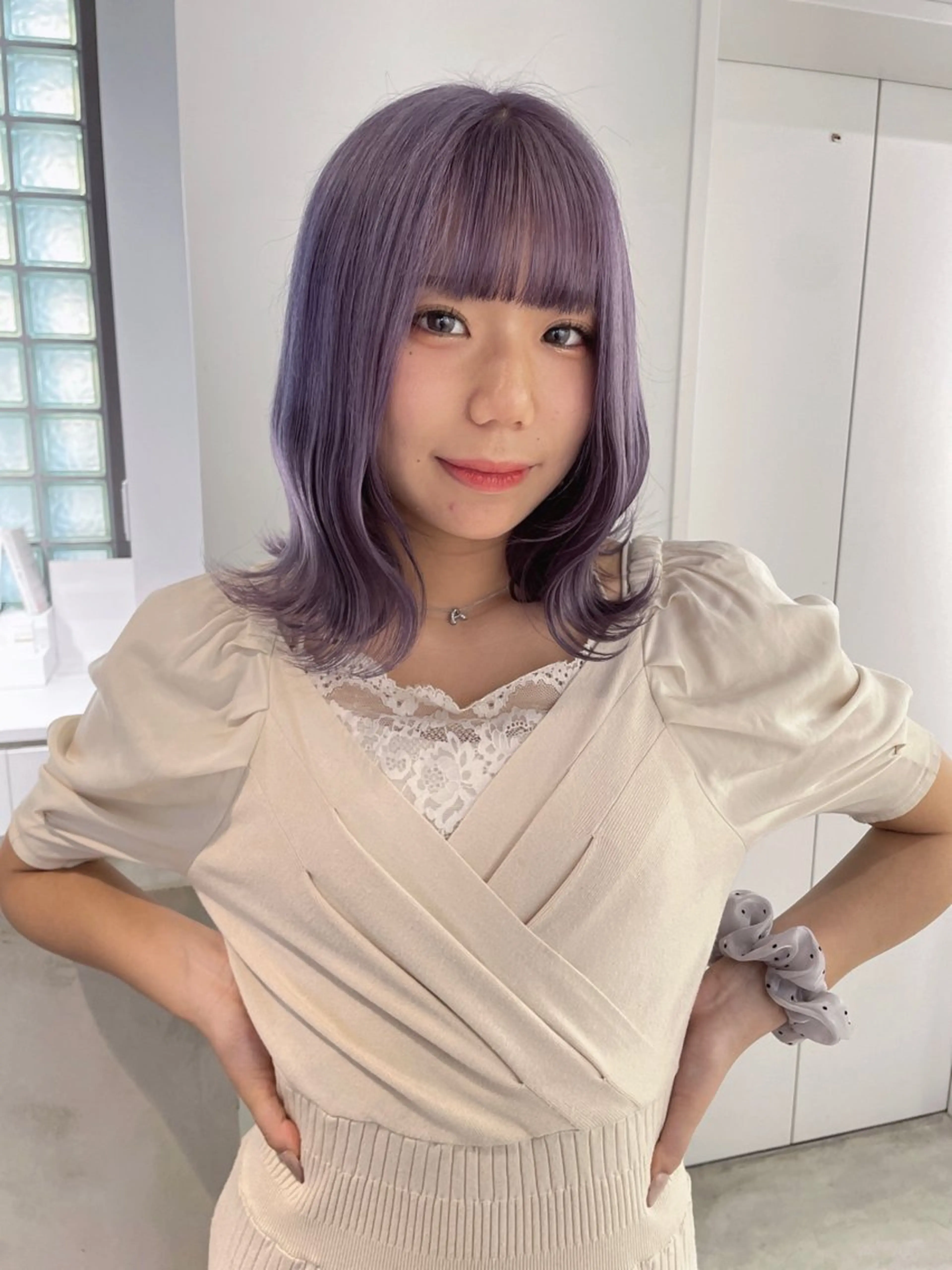 ミディアム カラー ブリーチ ハイトーンカラー ヘアカラー トリートメント 心斎橋/ブリーチ minamiのヘアスタイル