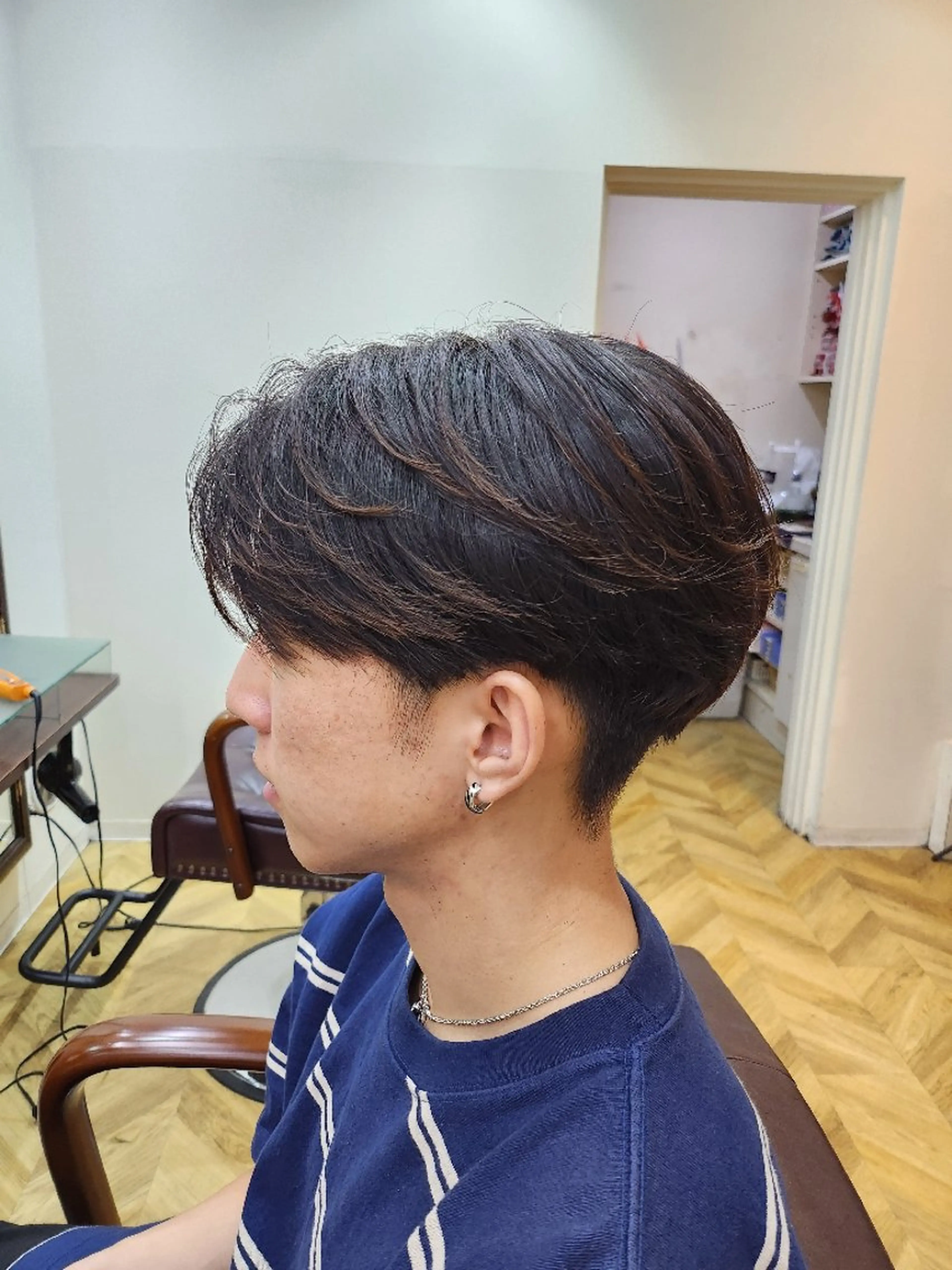 メンズ ショート センターパート 清潔感×垢抜けヘアー ✂︎タカダリョウマのヘアスタイル