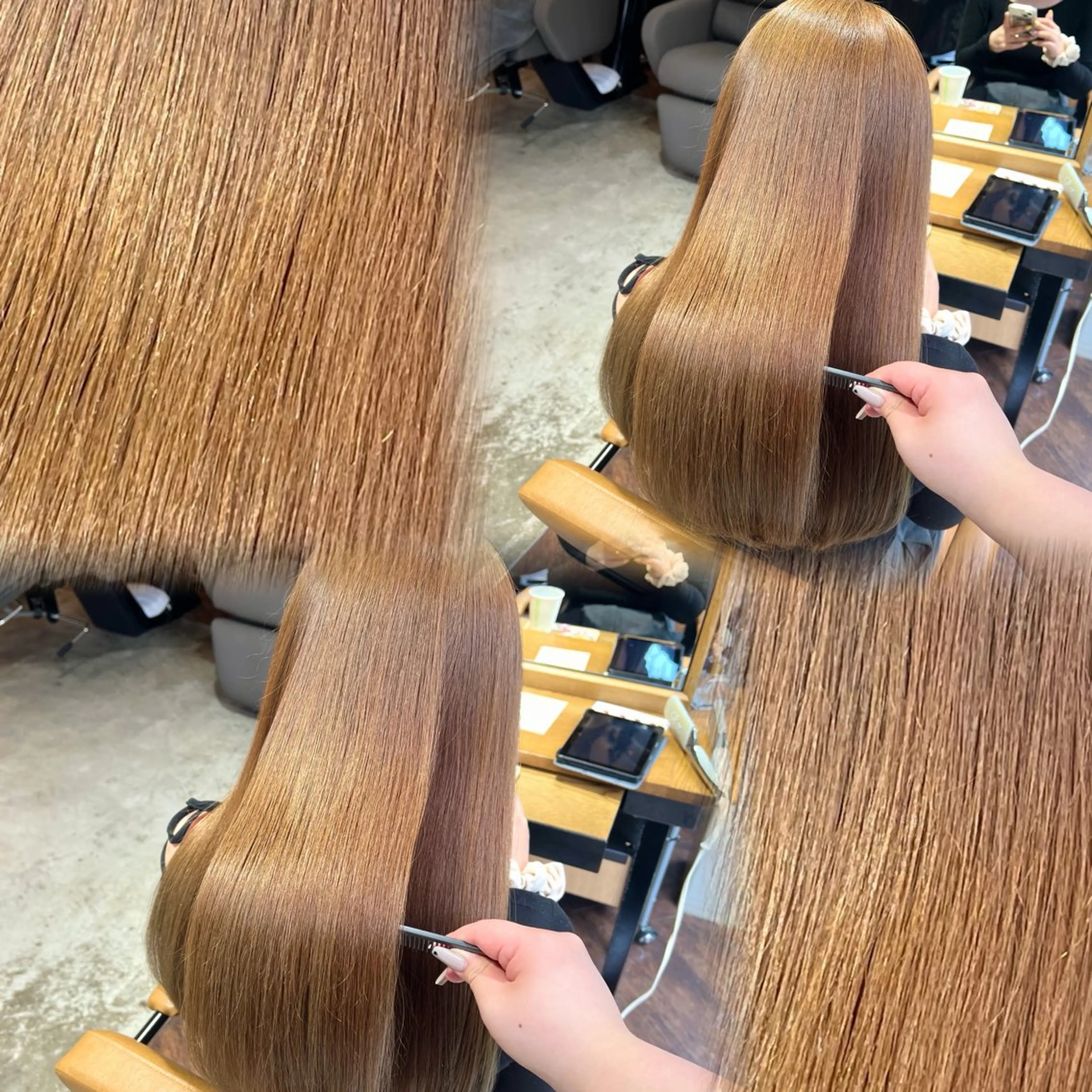 ロング カット ヘアカラー トリートメント 🦈AKARI🦈 髪質改善/韓国風のヘアスタイル