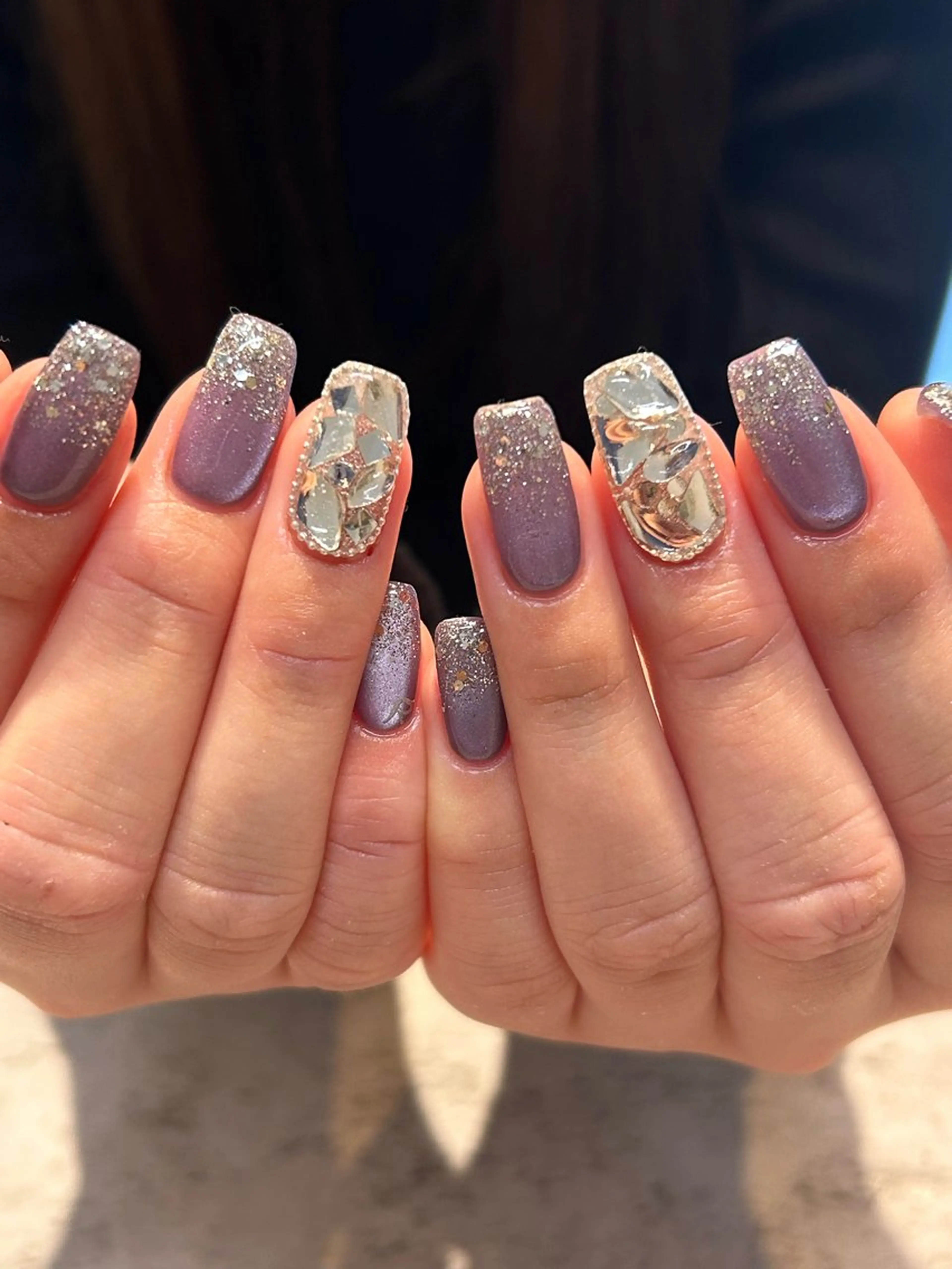 ネイル アートネイル mellow:ｸﾙﾐ ﹡˖˟༝🎀˖˟ ༝のネイルデザイン