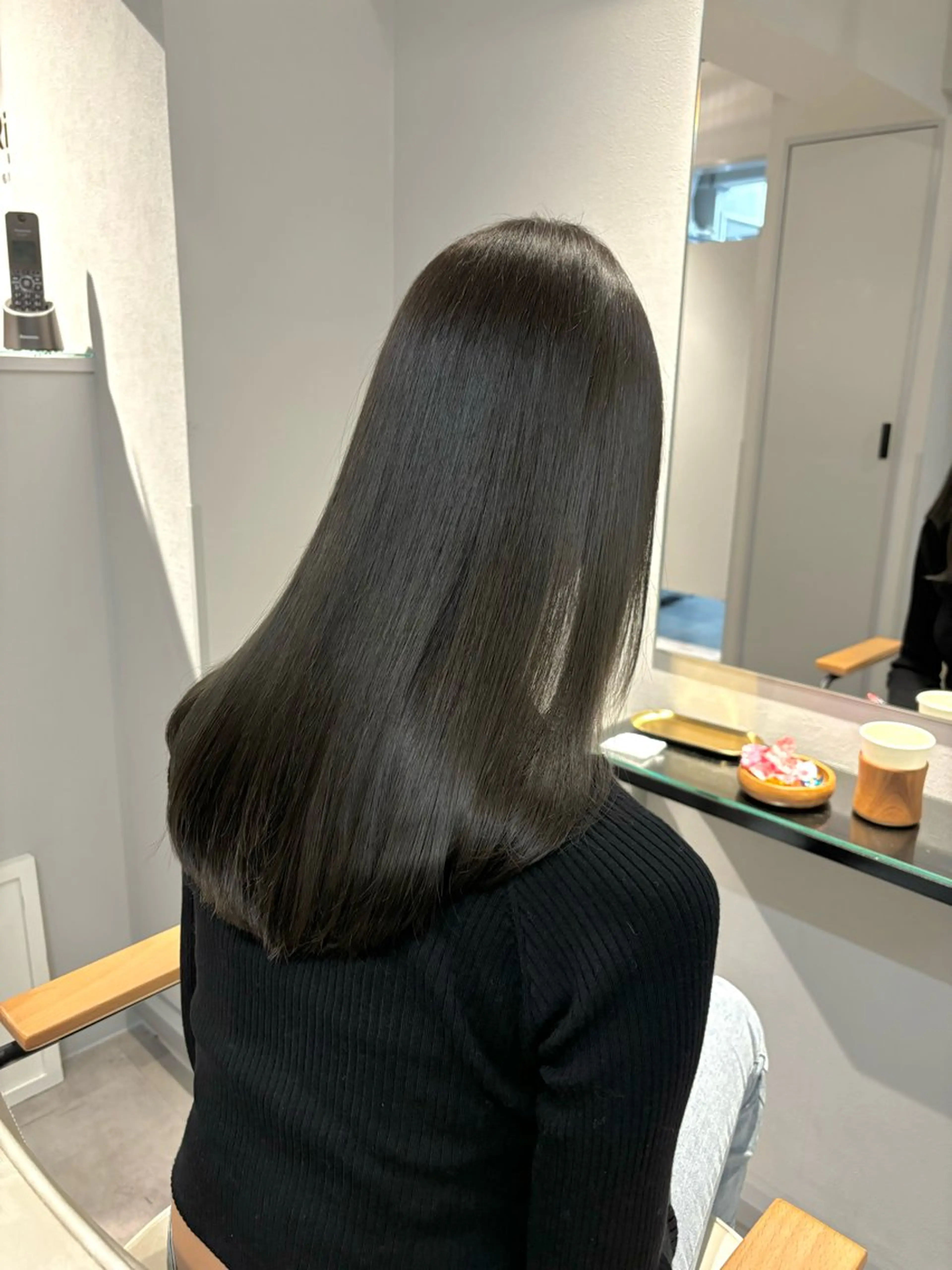 ロング カット 縮毛矯正 トリートメント 🎀クロスパーマ／ ボブ🎀MOMONAのヘアスタイル