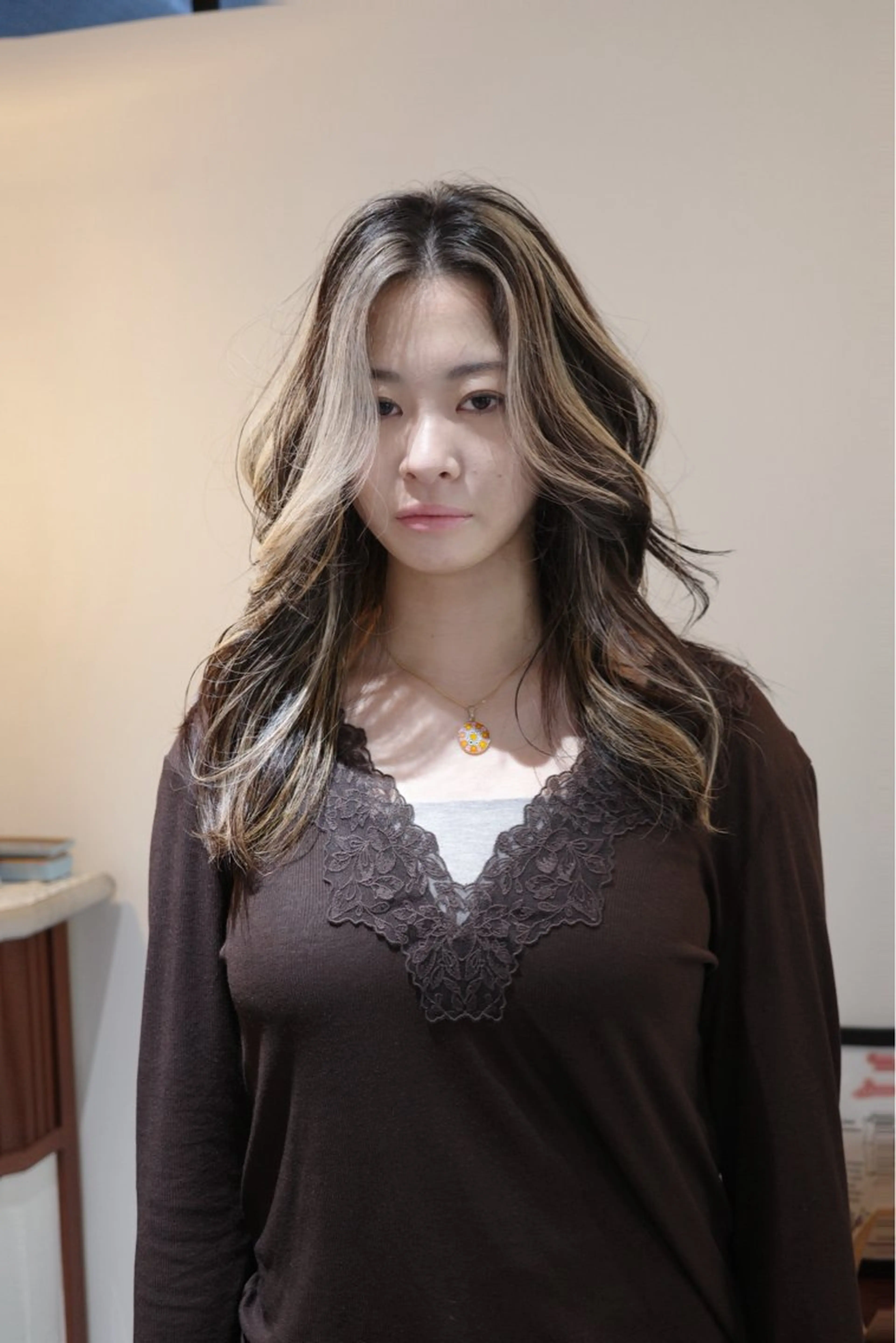 セミロング カラー ヘアアレンジ カット ヘアカラー トリートメント opus 店長大和 レイヤー/赤み消しのヘアスタイル