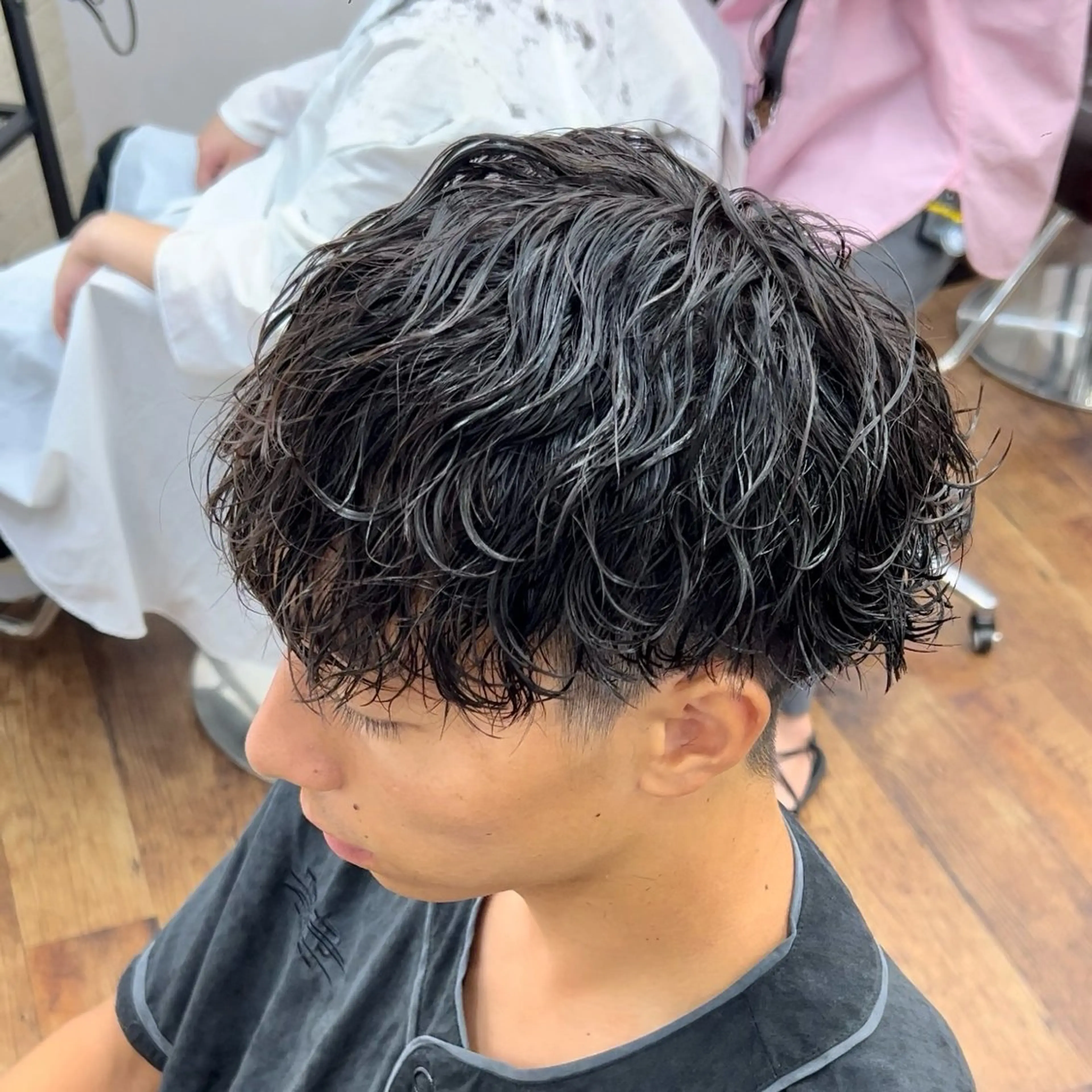 パーマ メンズ マッシュ メンズパーマ 刈り上げ スパイラルパーマ Rikito /メンズパーマのヘアスタイル