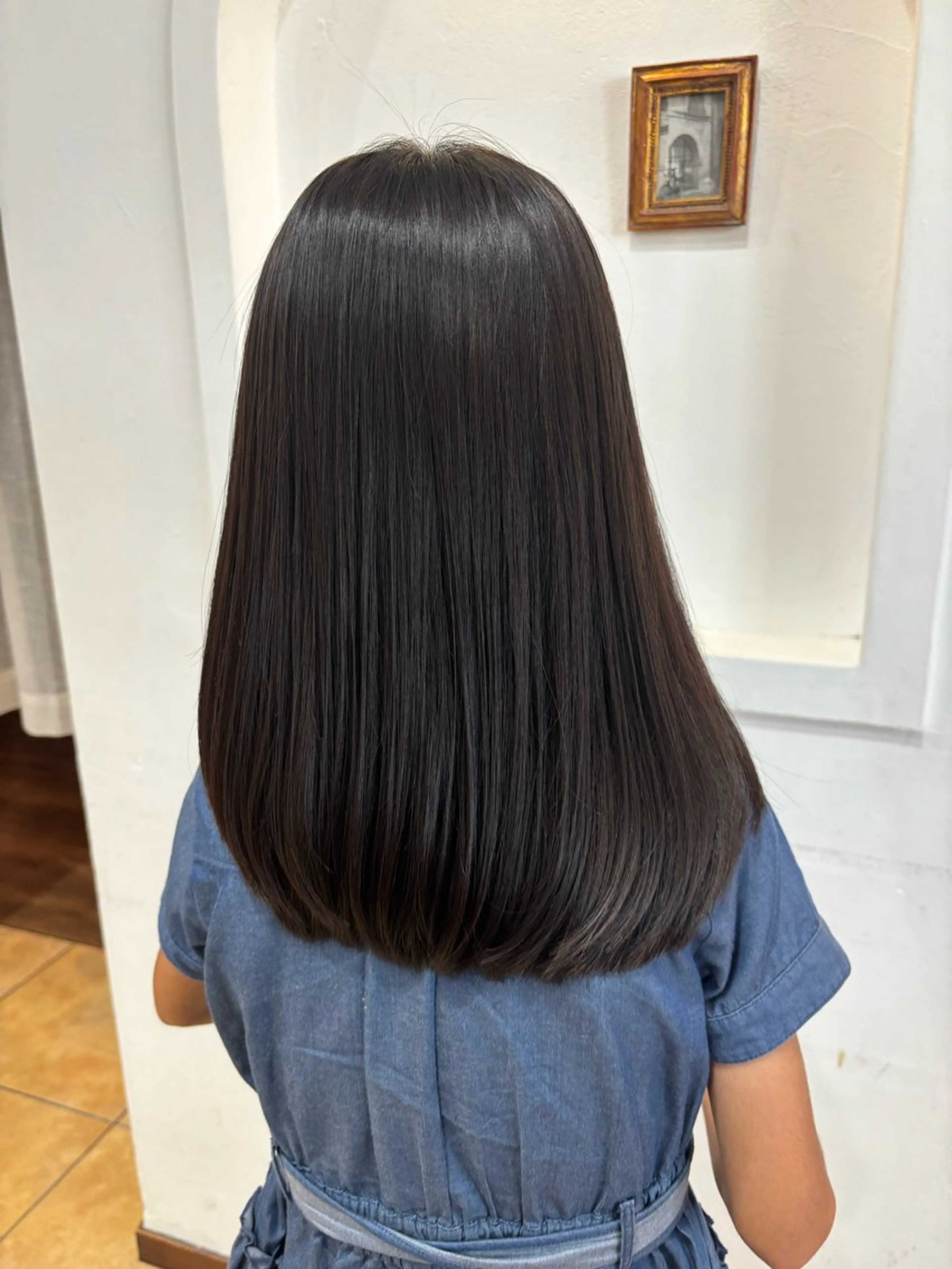 セミロング 髪質改善 縮毛矯正 高橋 瑞季のヘアスタイル