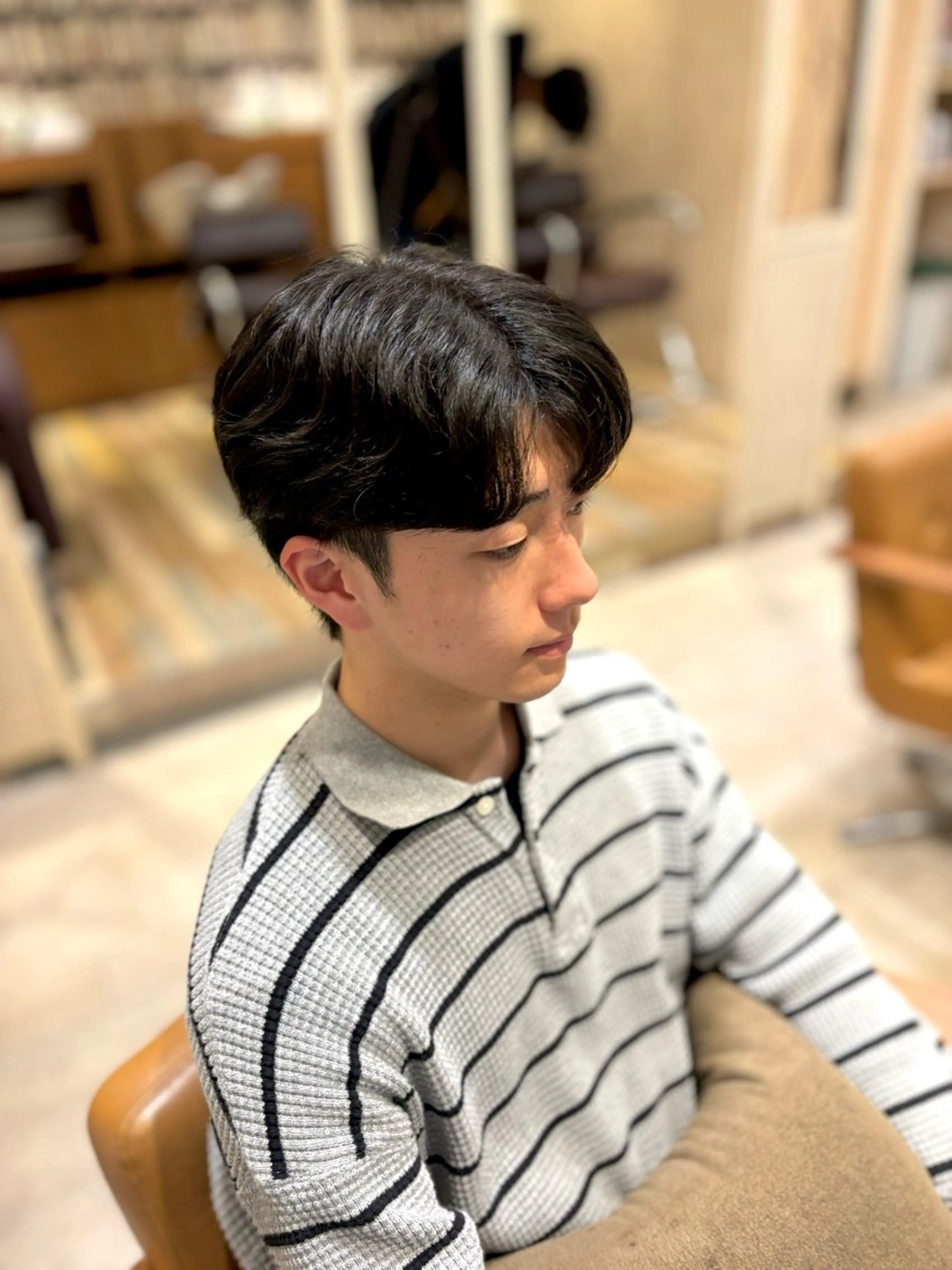 メンズ アイブロウ 髪質改善縮毛５０％ OFF/吉田 響歌♡のヘアスタイル