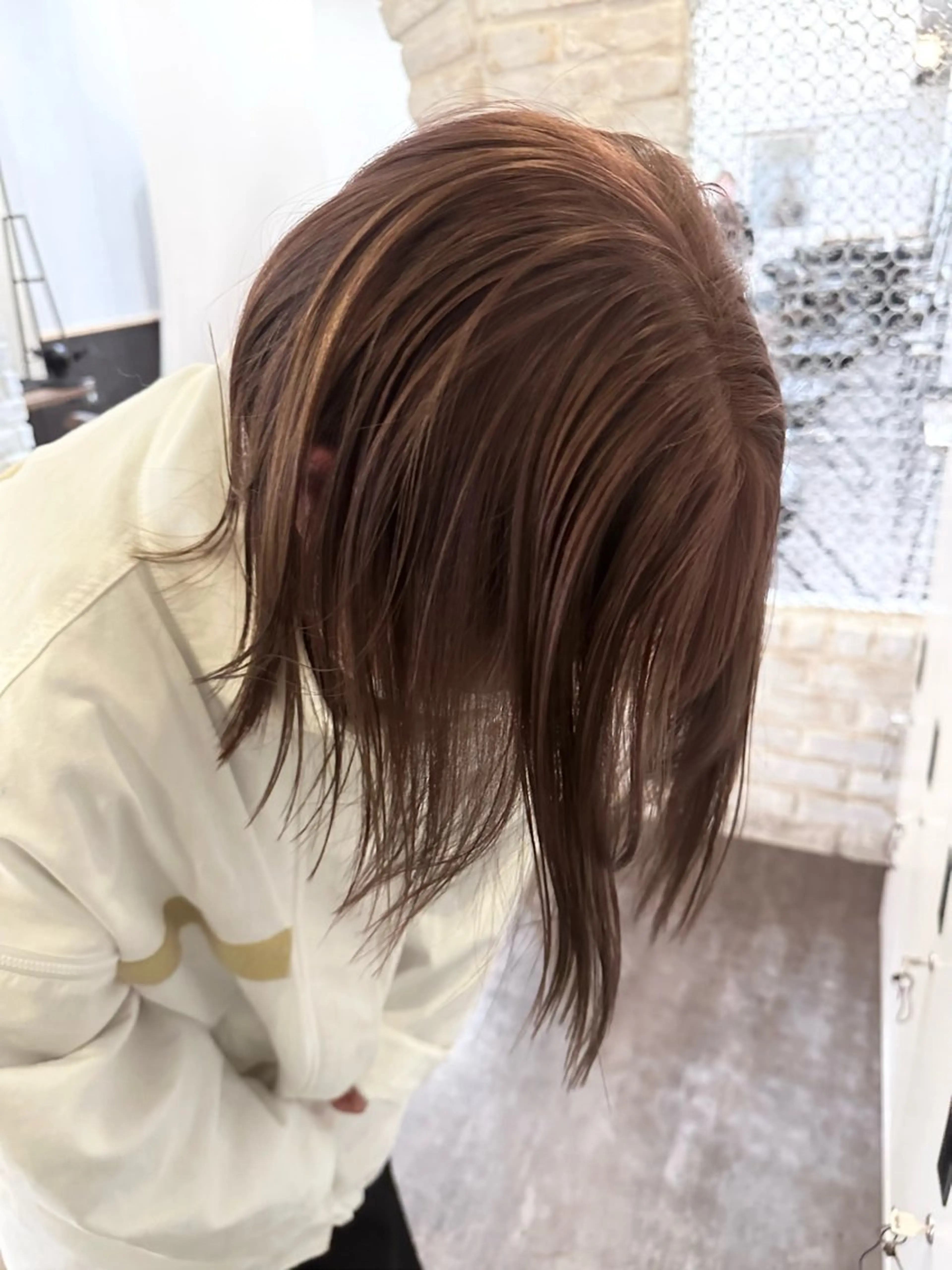 ミディアム ヘアカラー 💖透明感カラー HAYATO💖のヘアスタイル