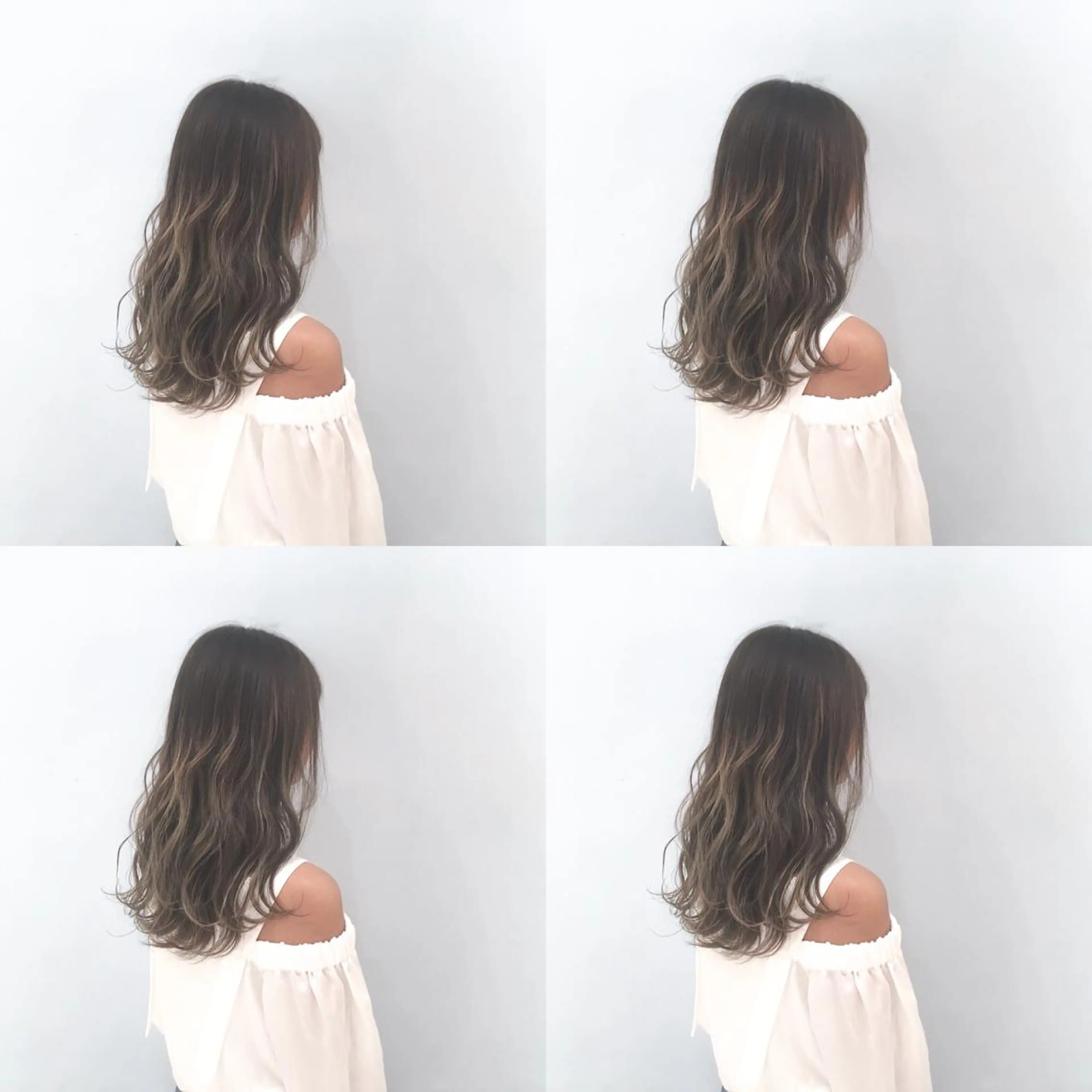 セミロング カラー なんば髪質改善カラー Ardoreのヘアスタイル