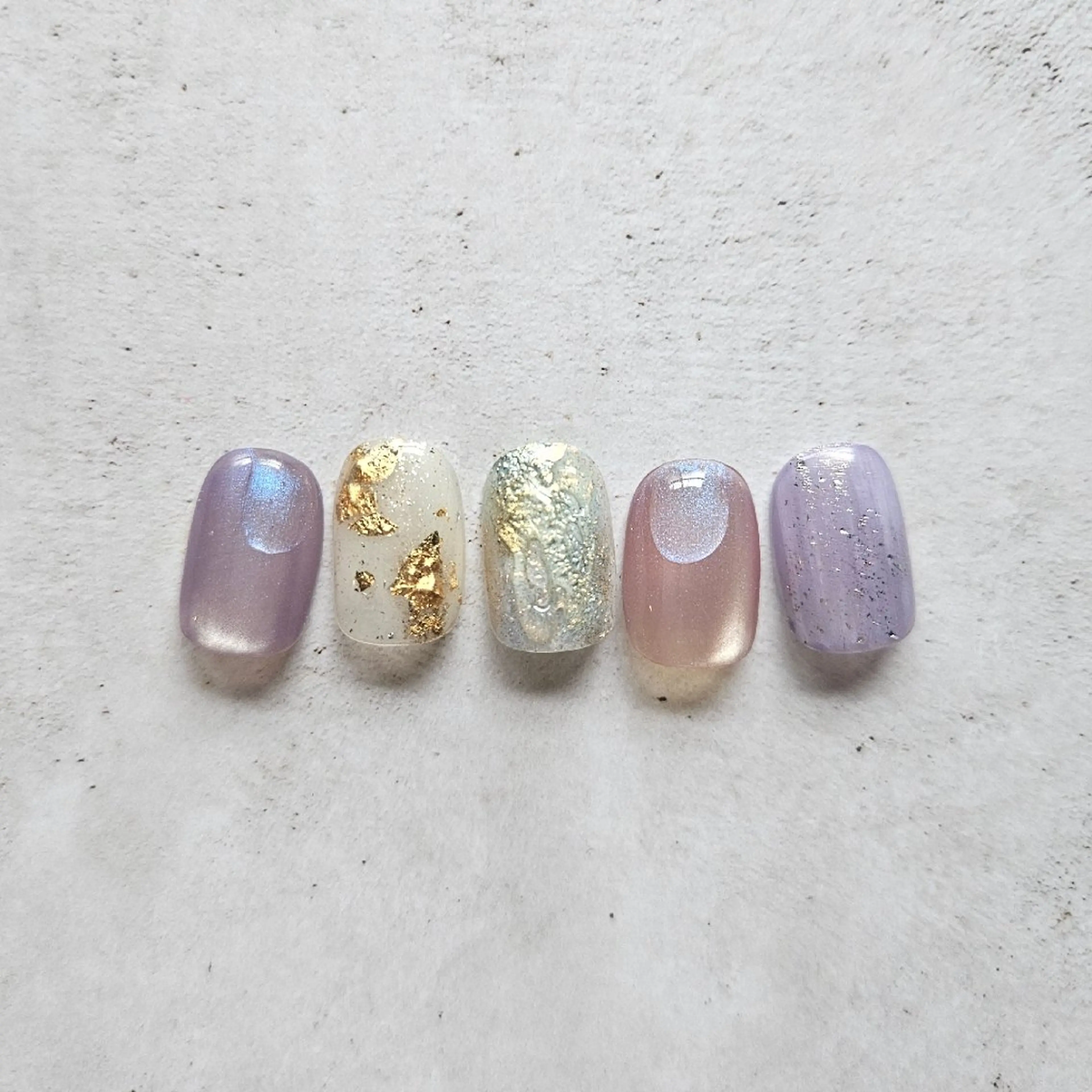 ネイル ピンク パープル 春ネイル ハンドネイル Nailsalon manoのネイルデザイン