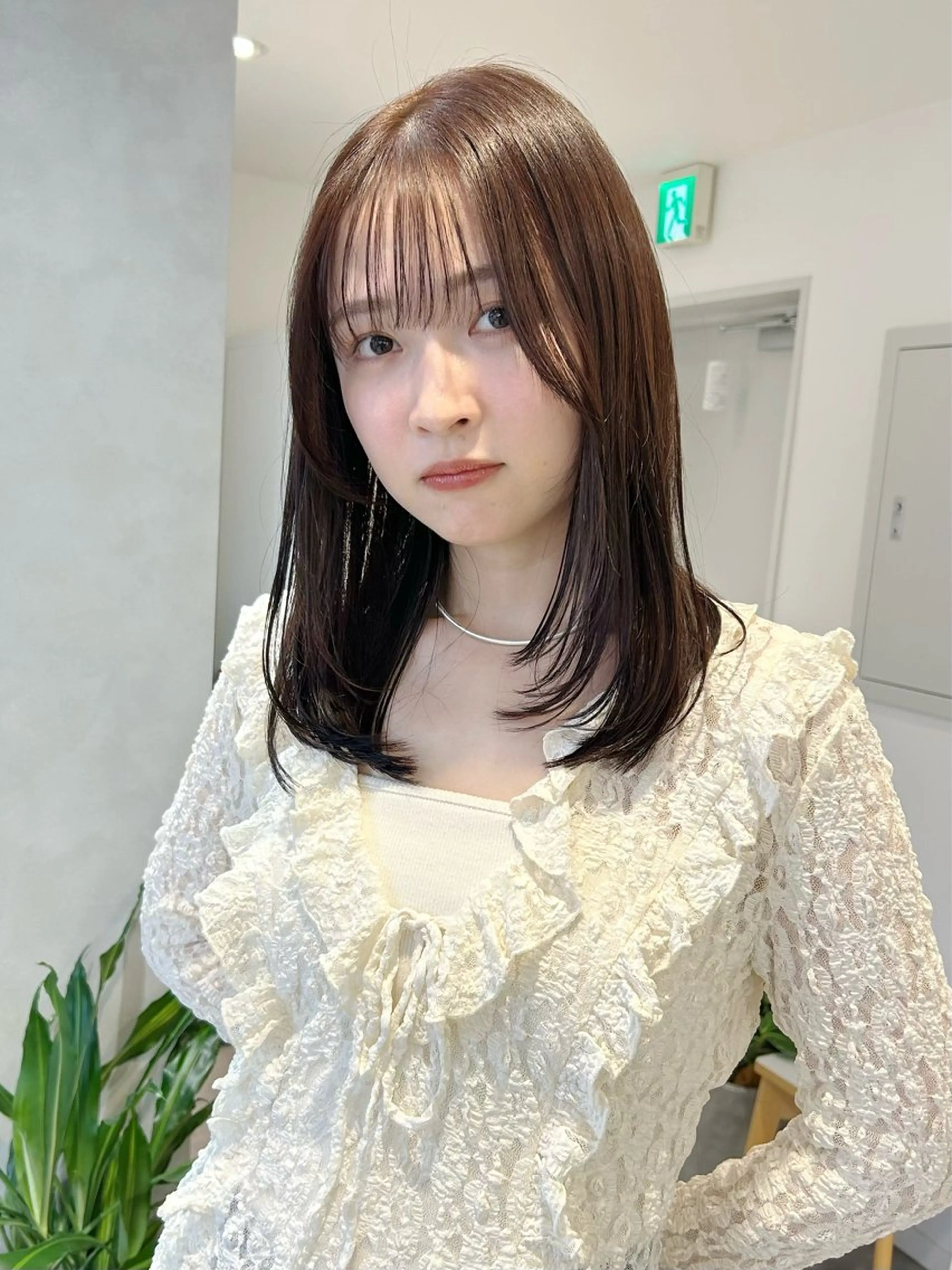 ミディアム カラー カット ヘアカラー トリートメント 池袋/レイヤー/ 顔まわり/taigaのヘアスタイル