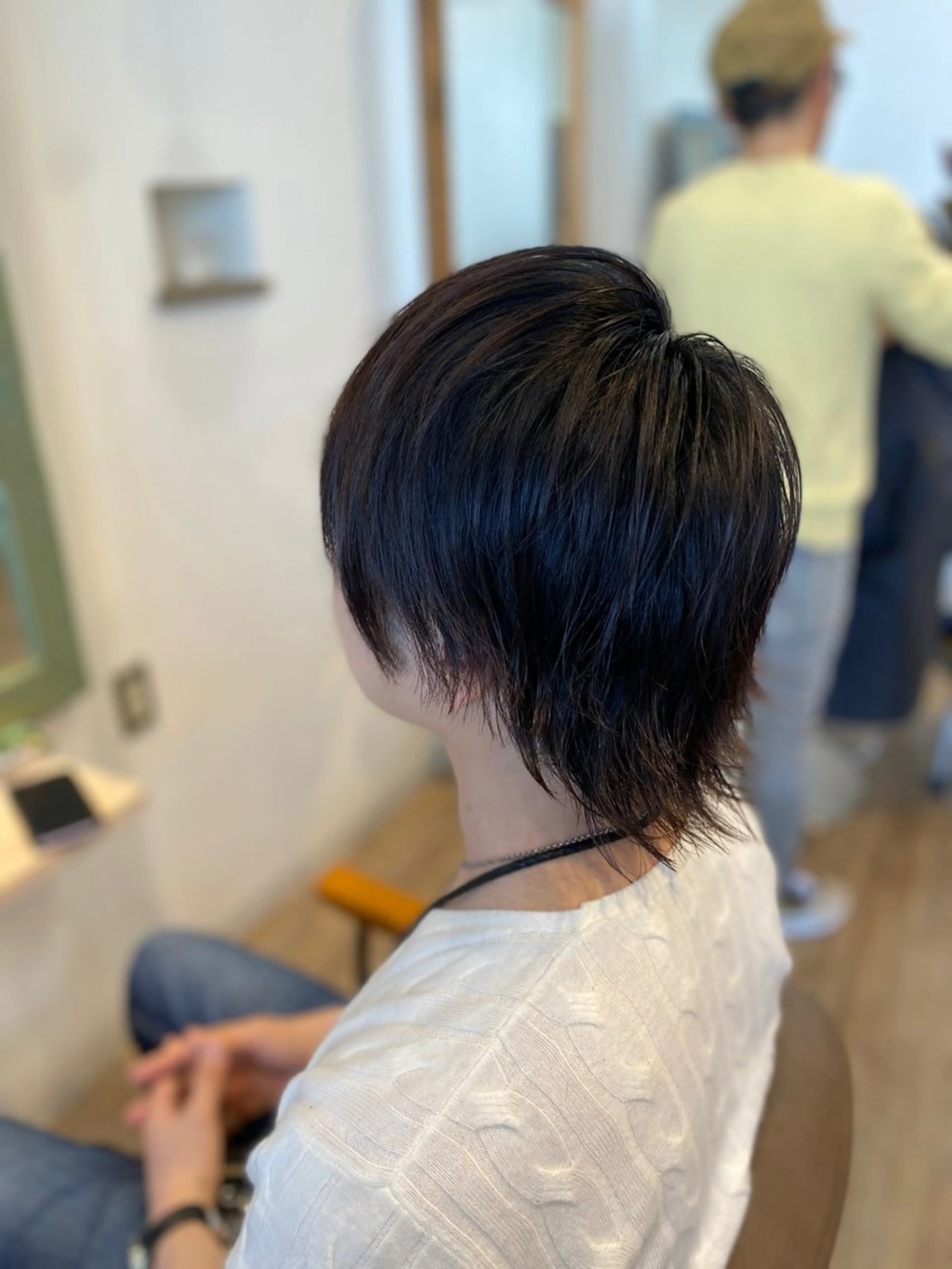 ショート メンズ メンズウルフカット ショートヘア ウルフカット 安住 千明のマツエク・マツパデザイン