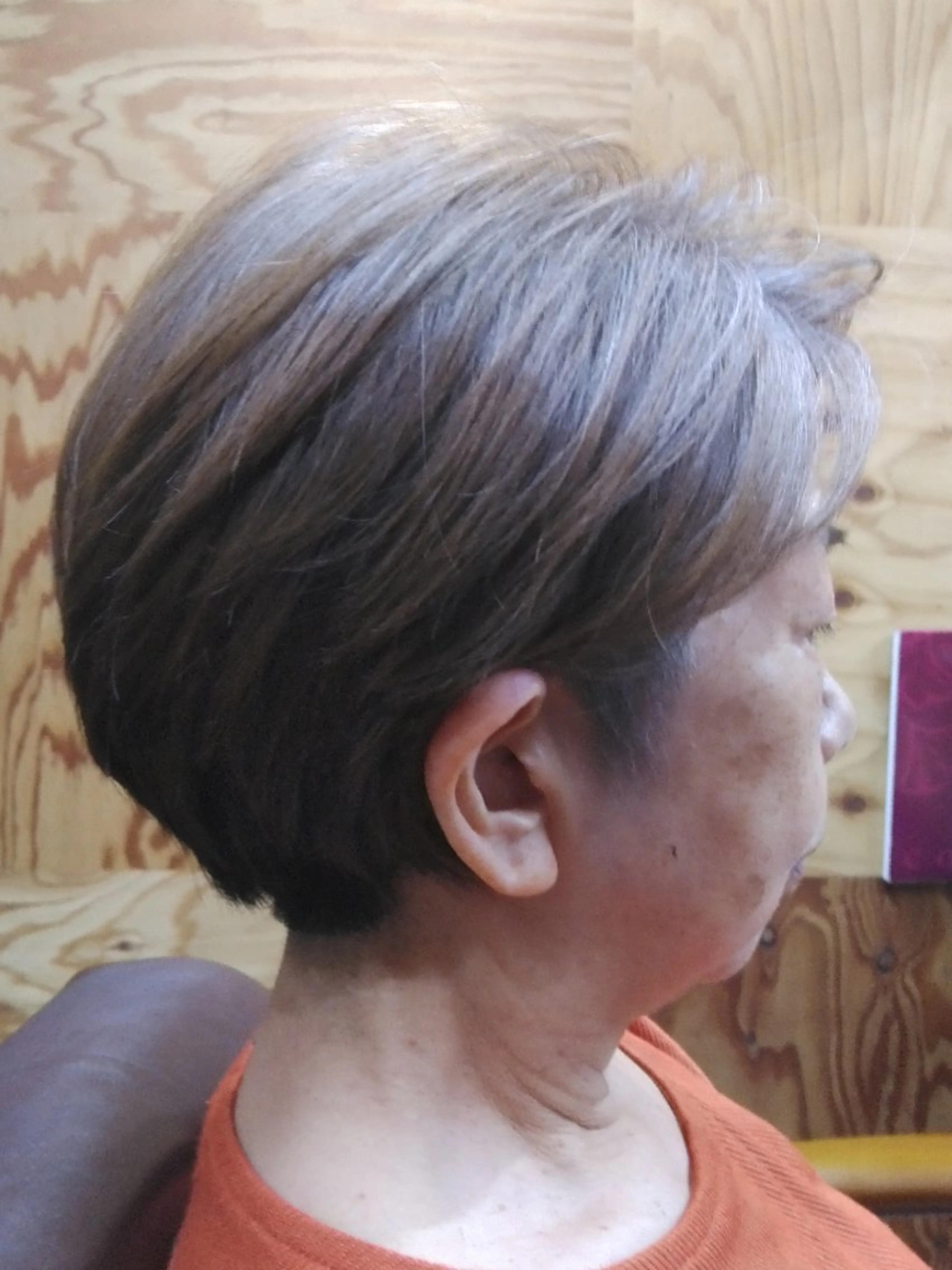 ショート カラー 黒髪 ブリーチ 透明感カラー グレージュ カット ヘアカラー トリートメント ヘッドスパ 深夜&早朝の髪質改善 とヘッドスパ／髙橋のヘアスタイル