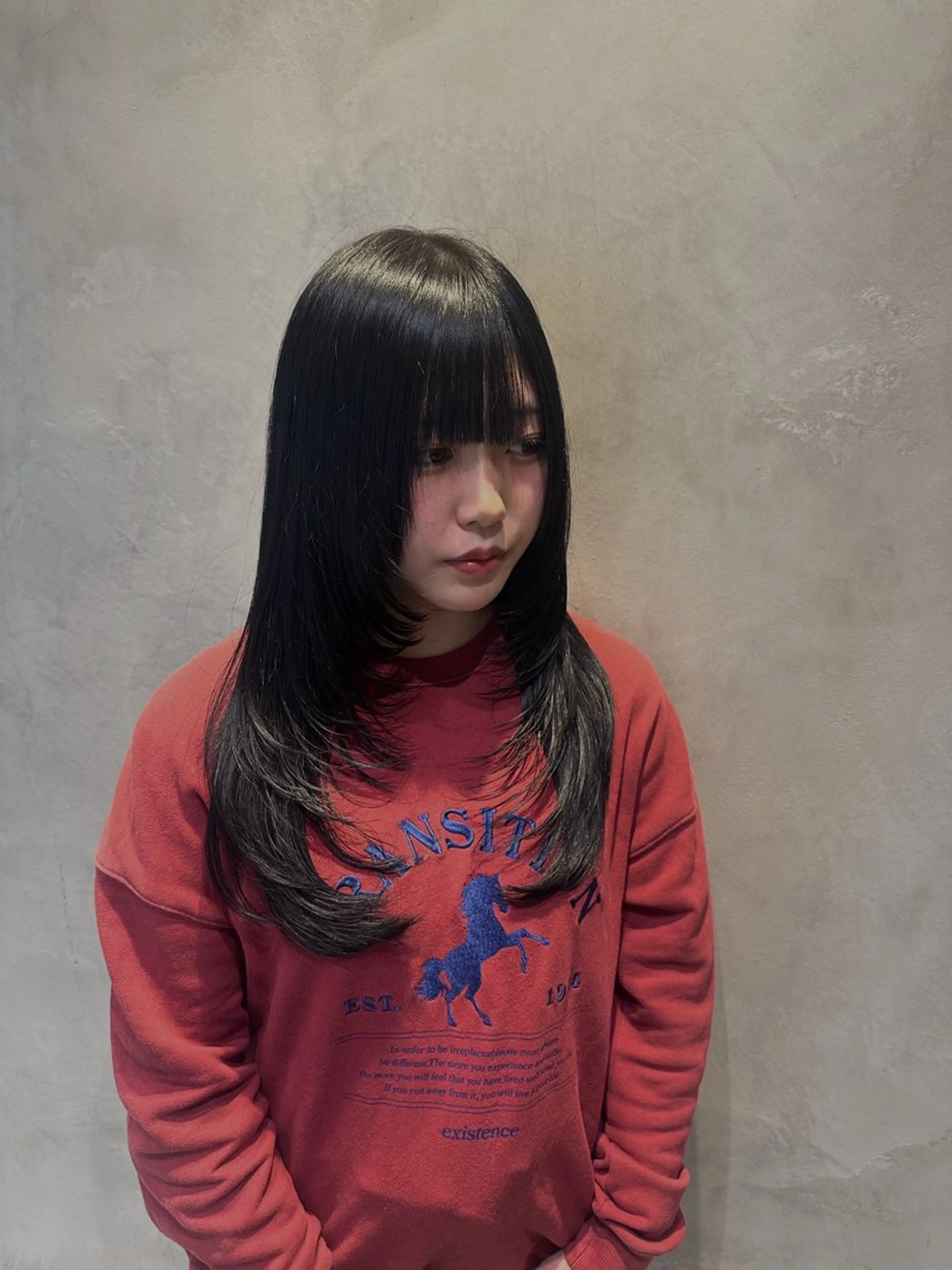 ロング カラー カット ヘアカラー YU-KI 🐈‍⬛のヘアスタイル