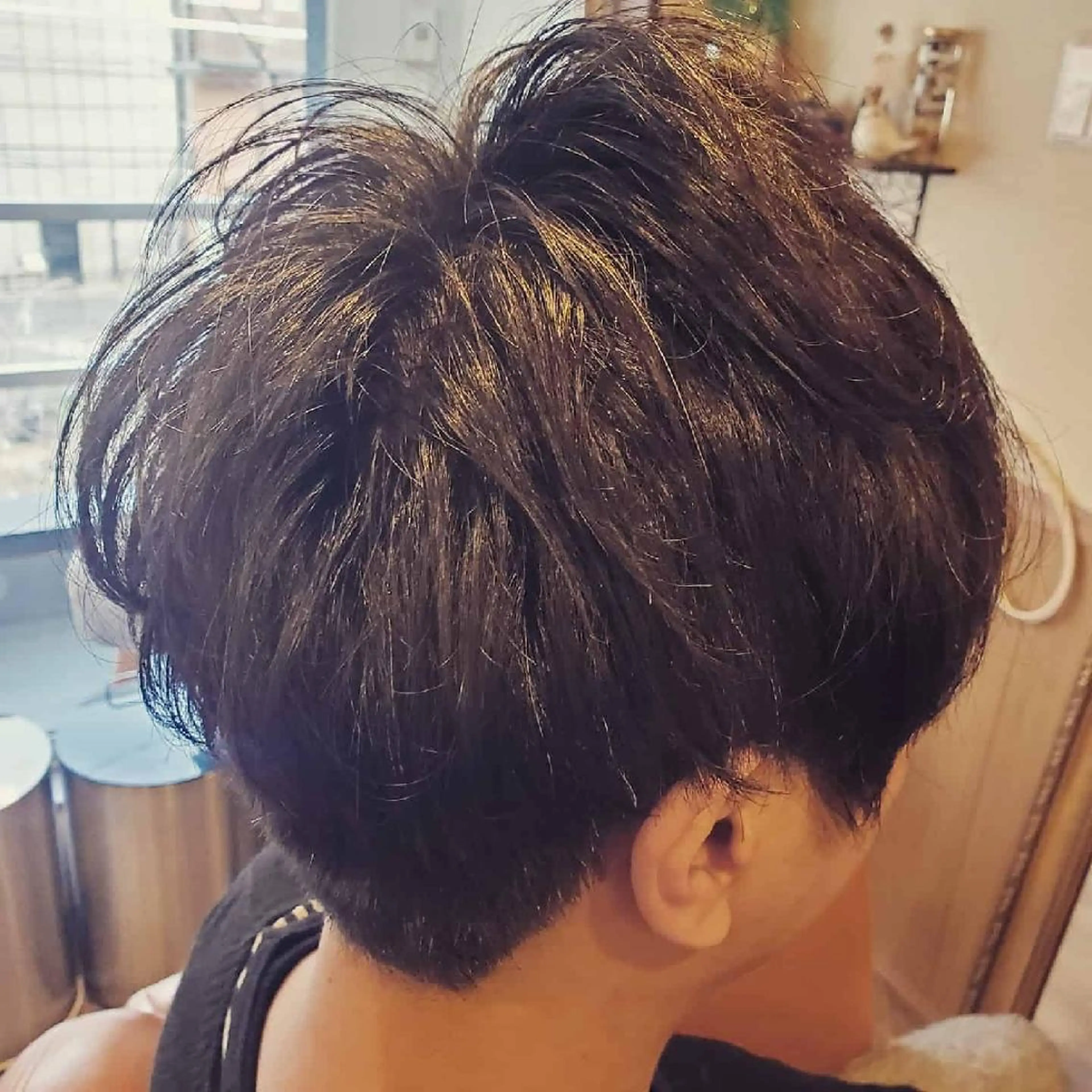 ショート メンズ 外国人風カラー トリートメント リラク spa hair ark 富井直美のヘアスタイル