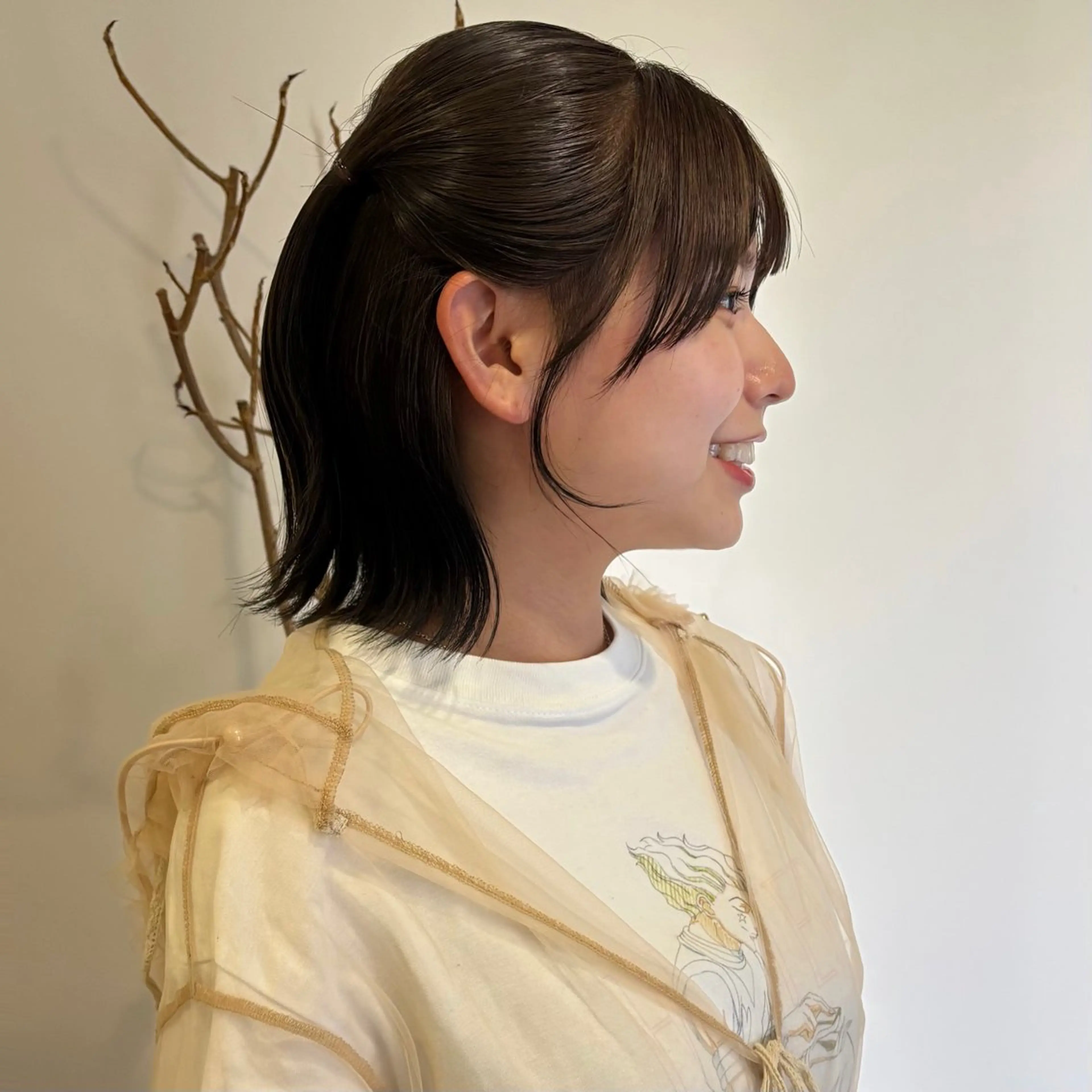 ミディアム カラー カット ヘアカラー トリートメント うる艶カラー/ レイヤー/アスカのヘアスタイル