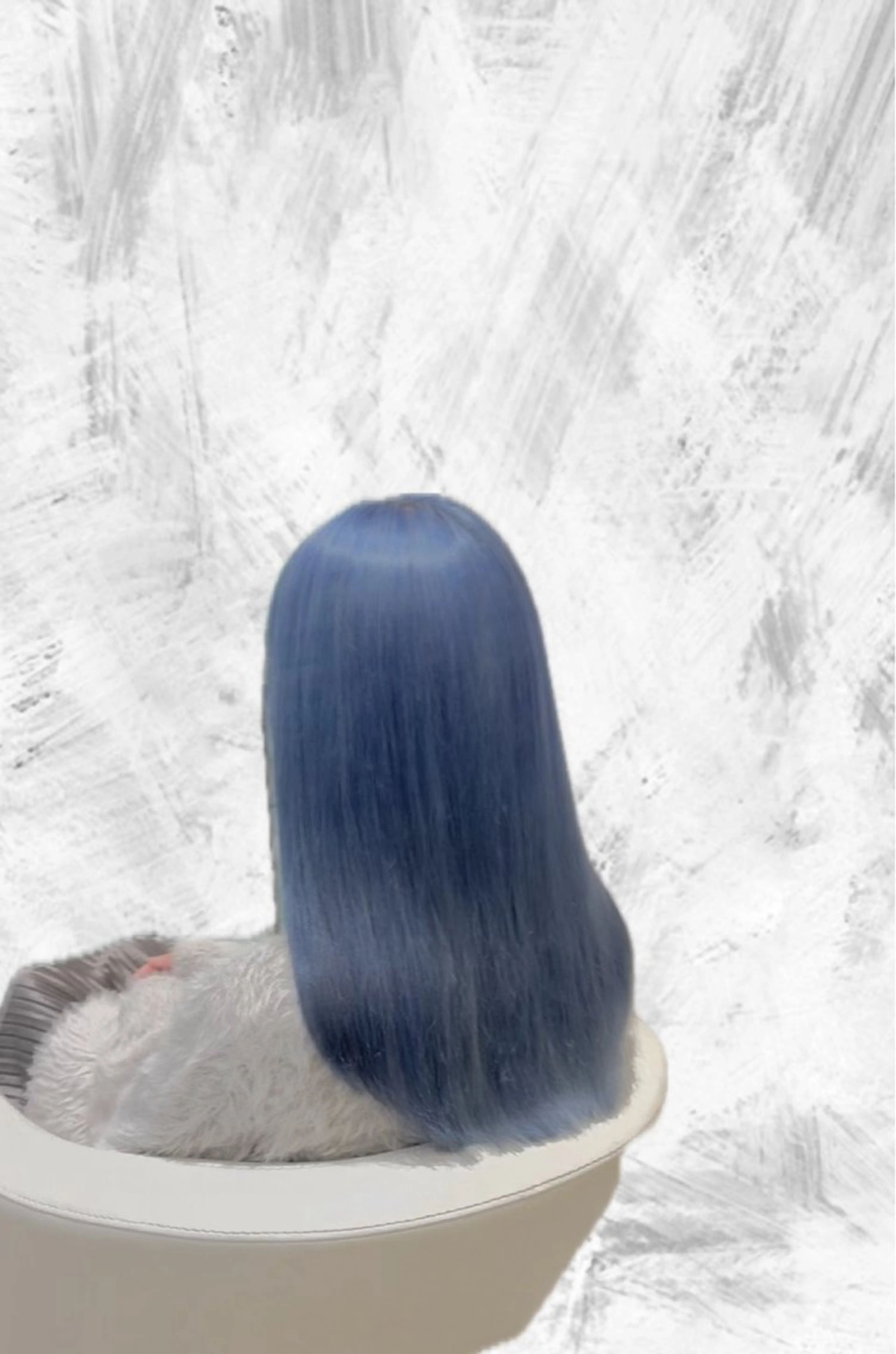 セミロング ヘアカラー 岡田 瞬のヘアスタイル