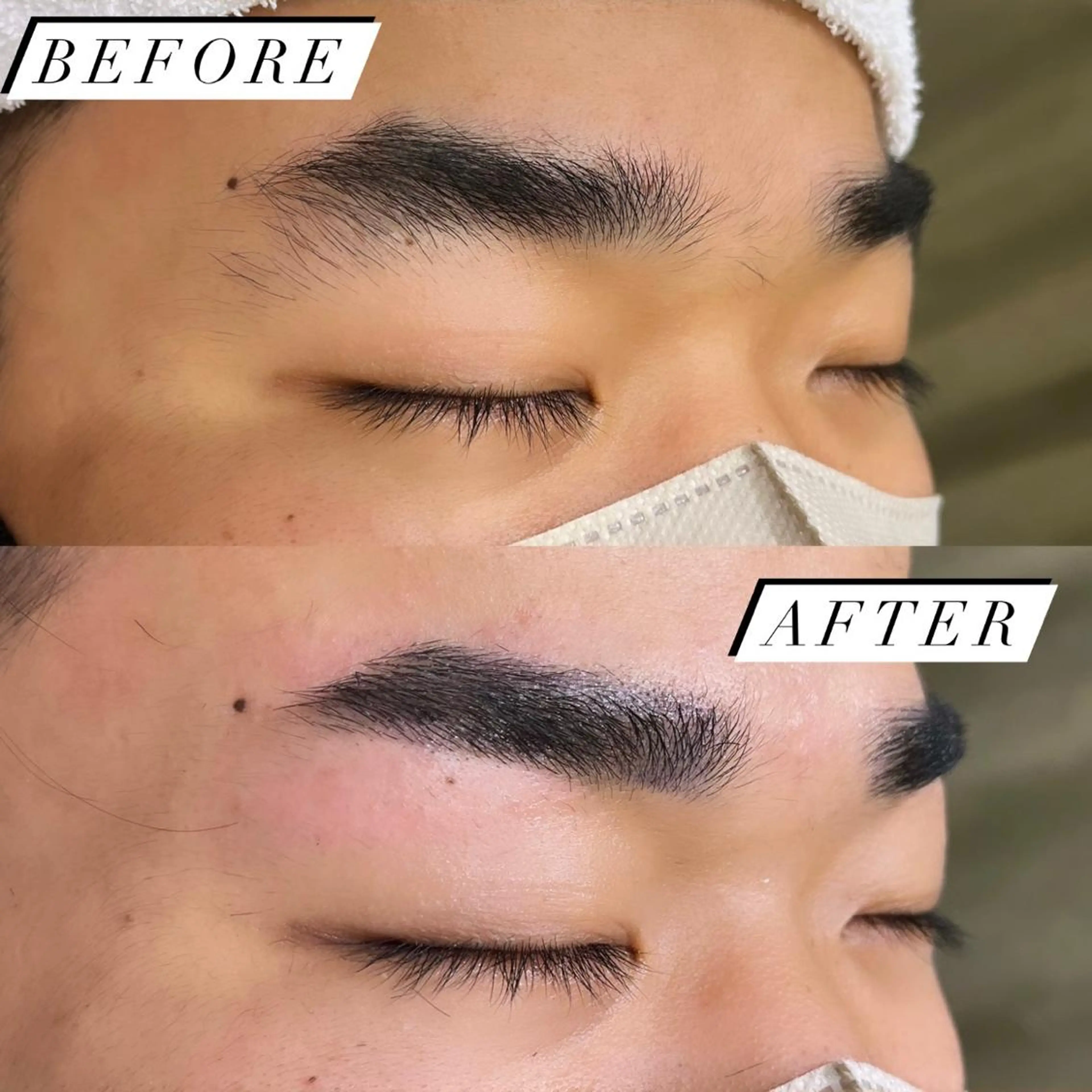 メンズ アイブロウ 眉毛ワックス脱毛 ワックス脱毛 眉カット ∴Sanae. ∴ トータルビューティーのマツエク・マツパデザイン