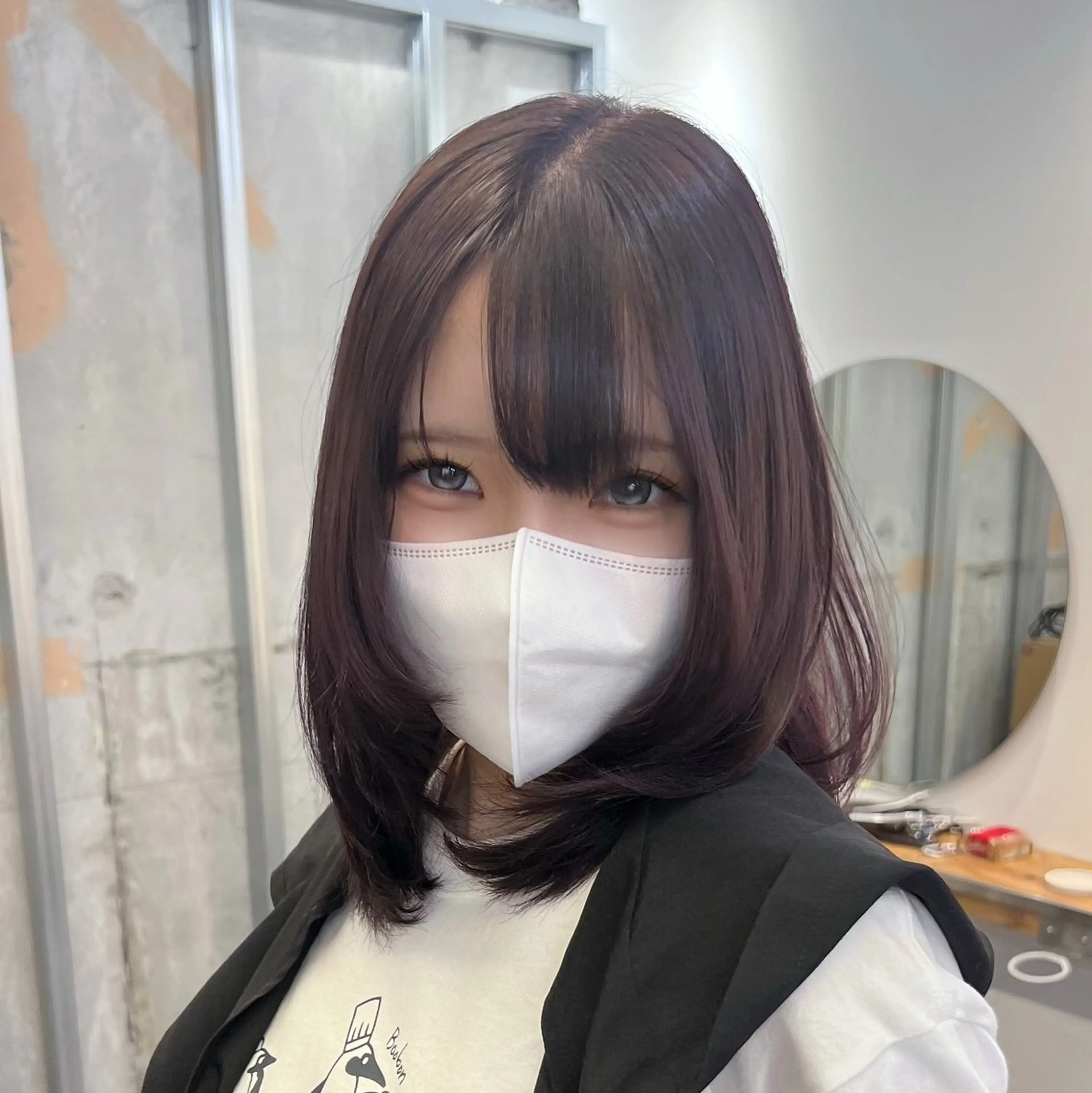 〻4月限定価格〻　　　　　　　　　　　　　　　　　　　【🥣前髪カット➕前髪酸性縮毛矯正🥣】の写真