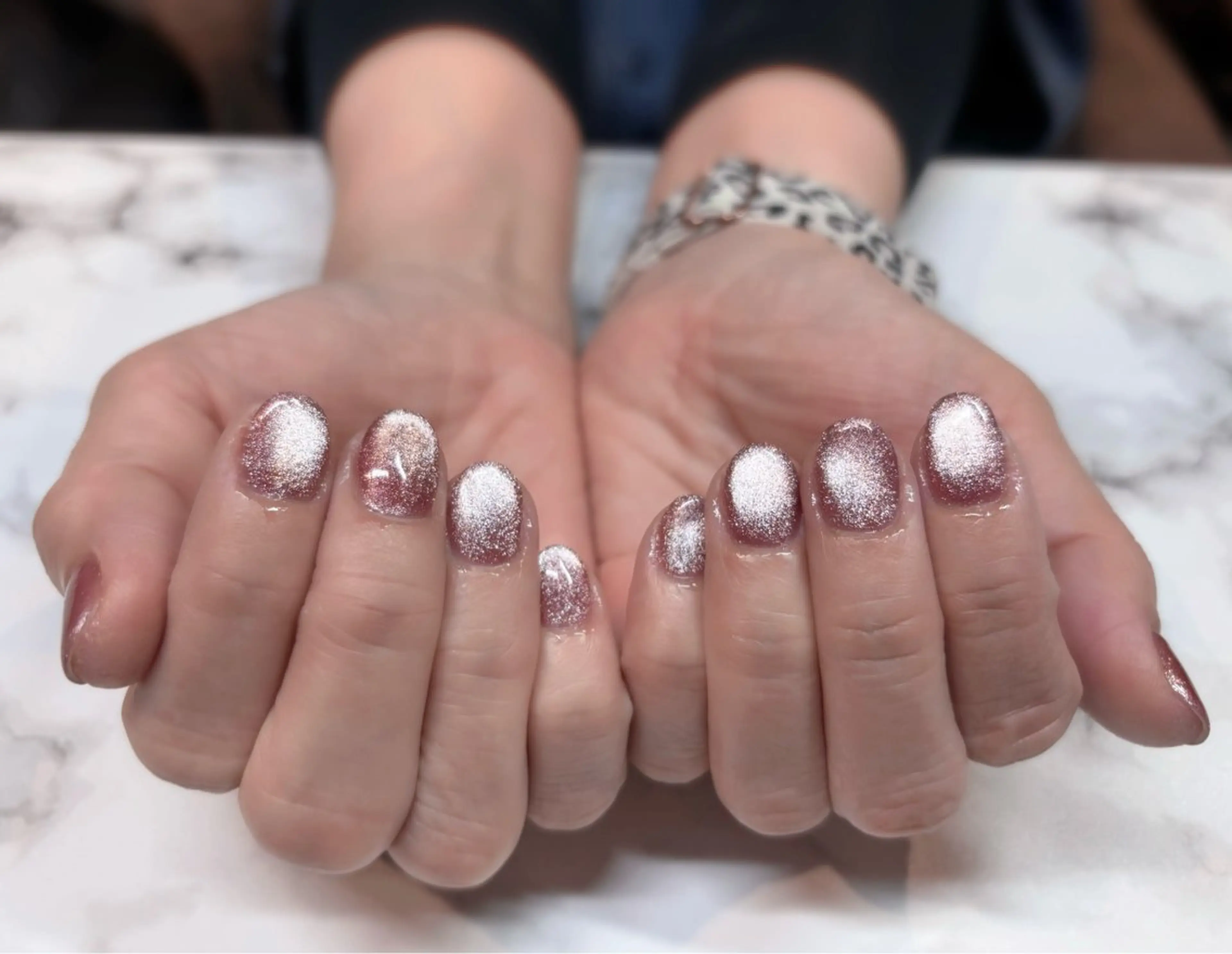 ネイル マグネットネイル マグネットワンカラー ワンカラーネイル ハンドネイル ｱﾘｭｰﾙﾎﾞｰﾃ Yuiko⟡.꙳のネイルデザイン