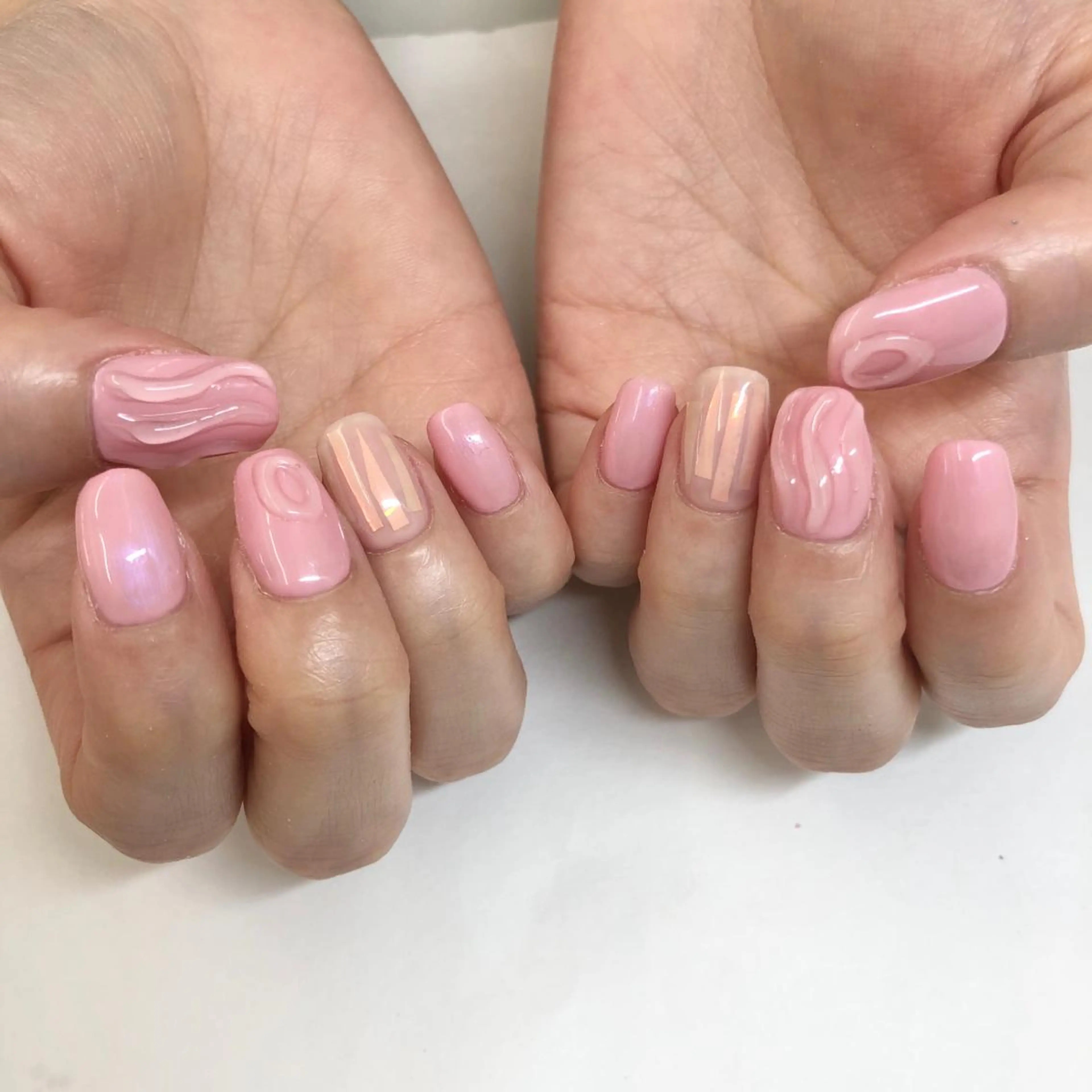 ネイル ピンク 🎀AYAKO 🎀中韓ネイルのネイルデザイン