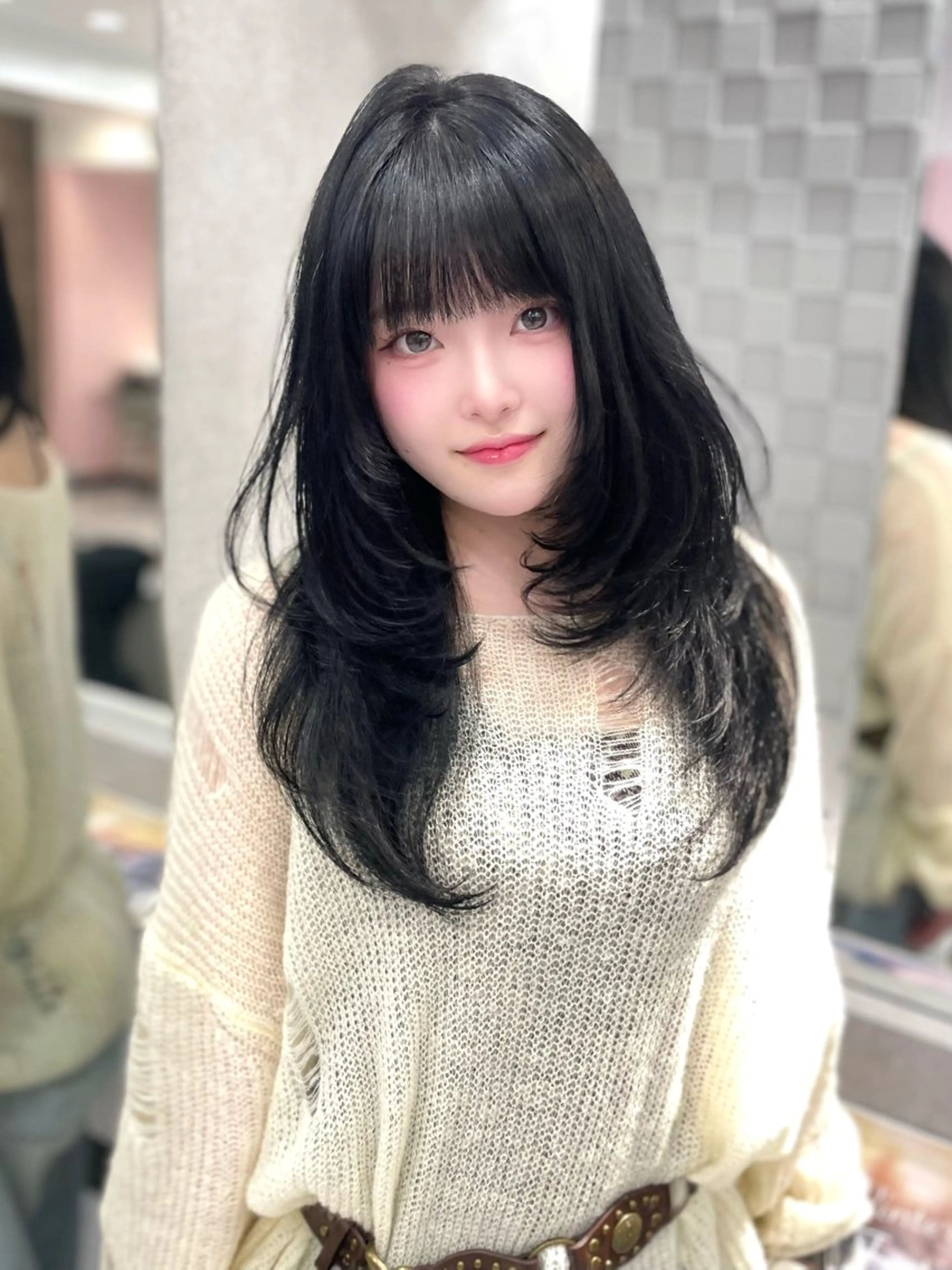 ロング ハイレイヤー レイヤーカット ♡ 𝐿𝑈𝑁𝐴 ♡のヘアスタイル
