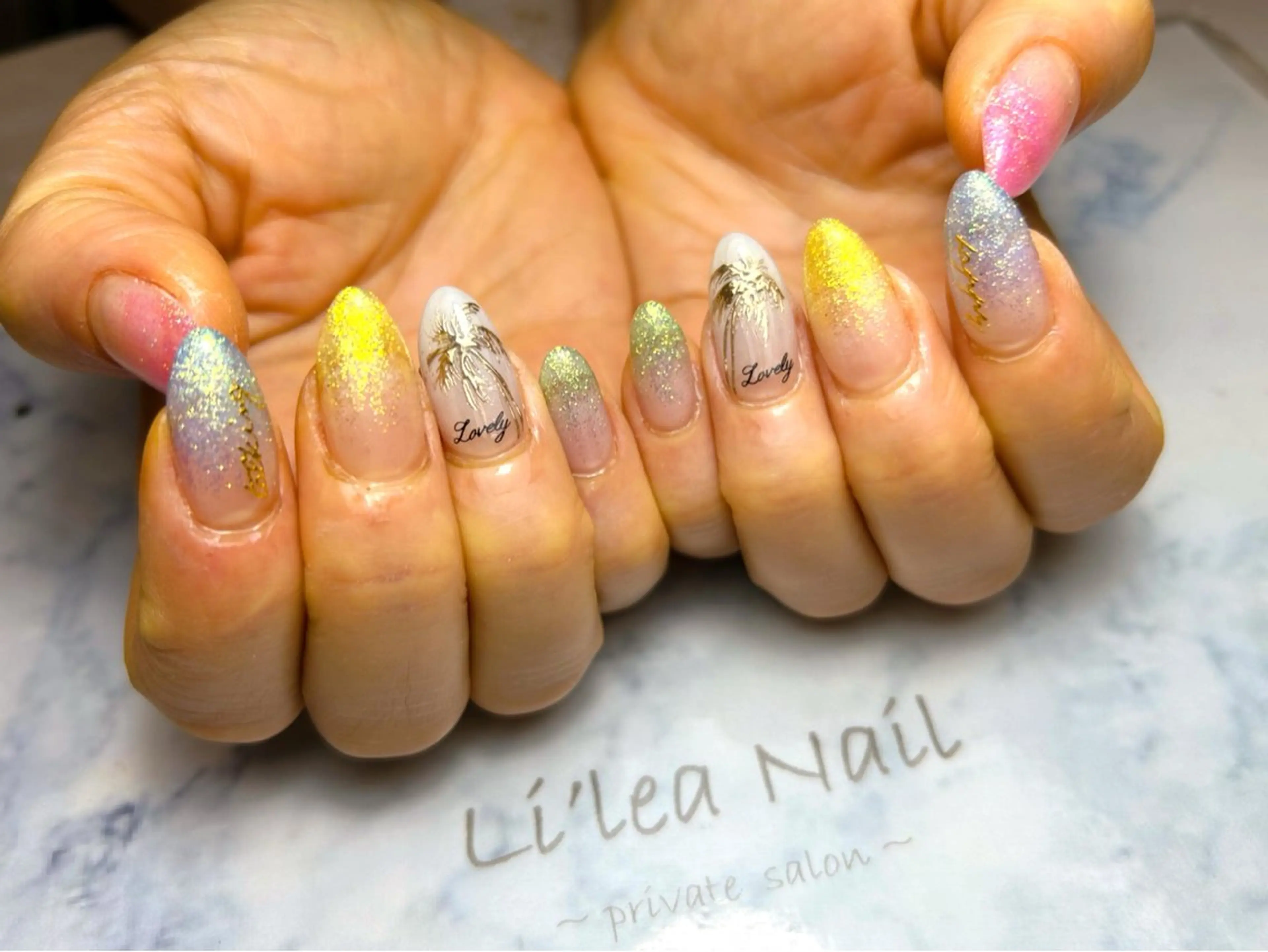 ネイル ハンドネイル Li'leaNail AINAのネイルデザイン